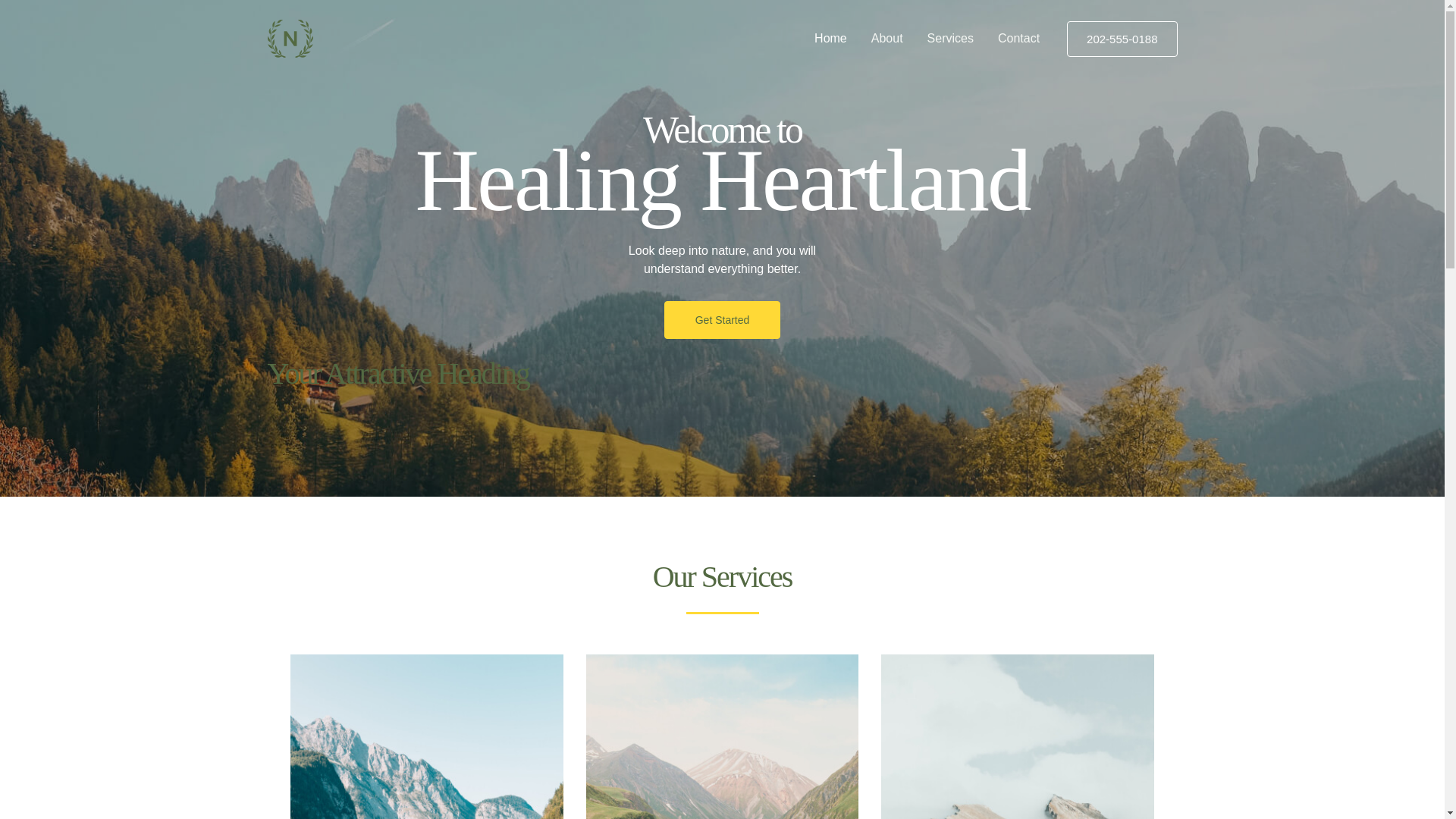 website screenshot of https://healingheartland.co.uk/