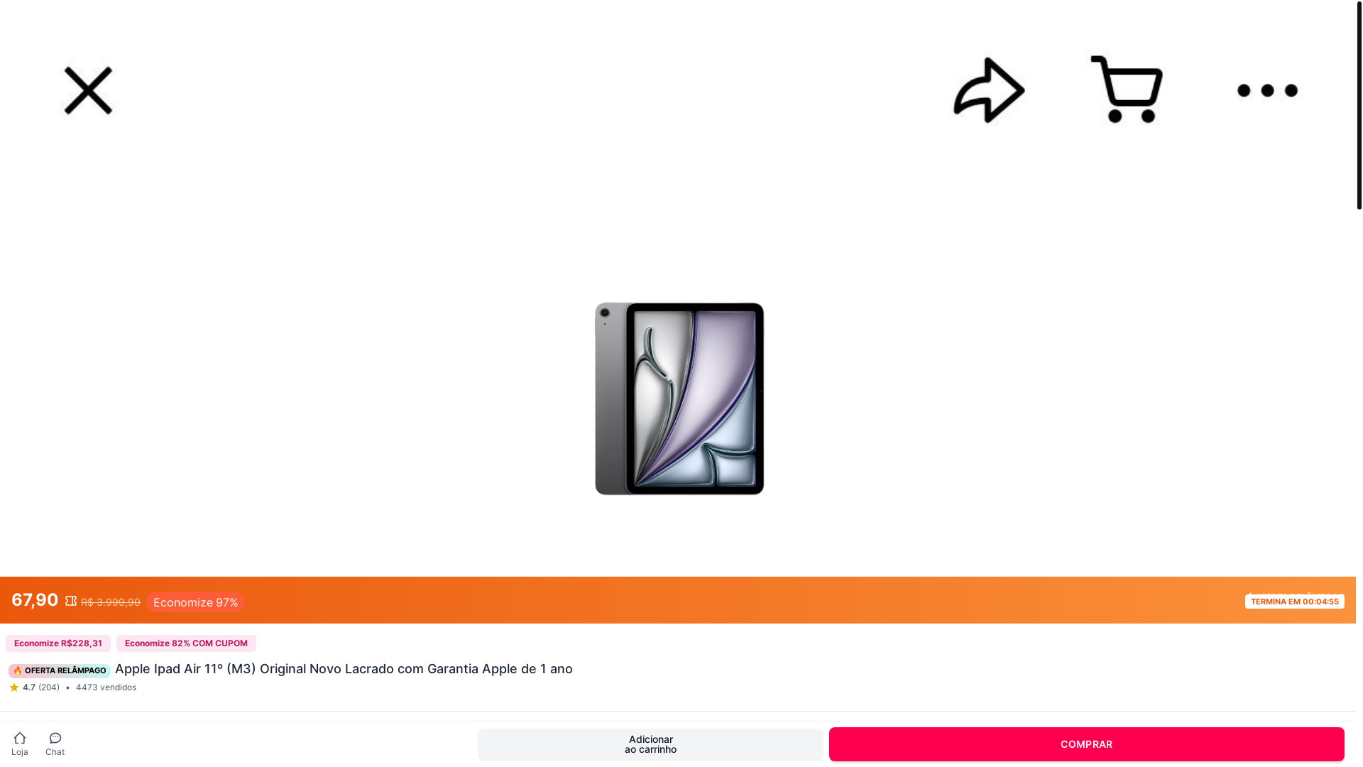 website screenshot of https://achadosdamelhorfs.shop/