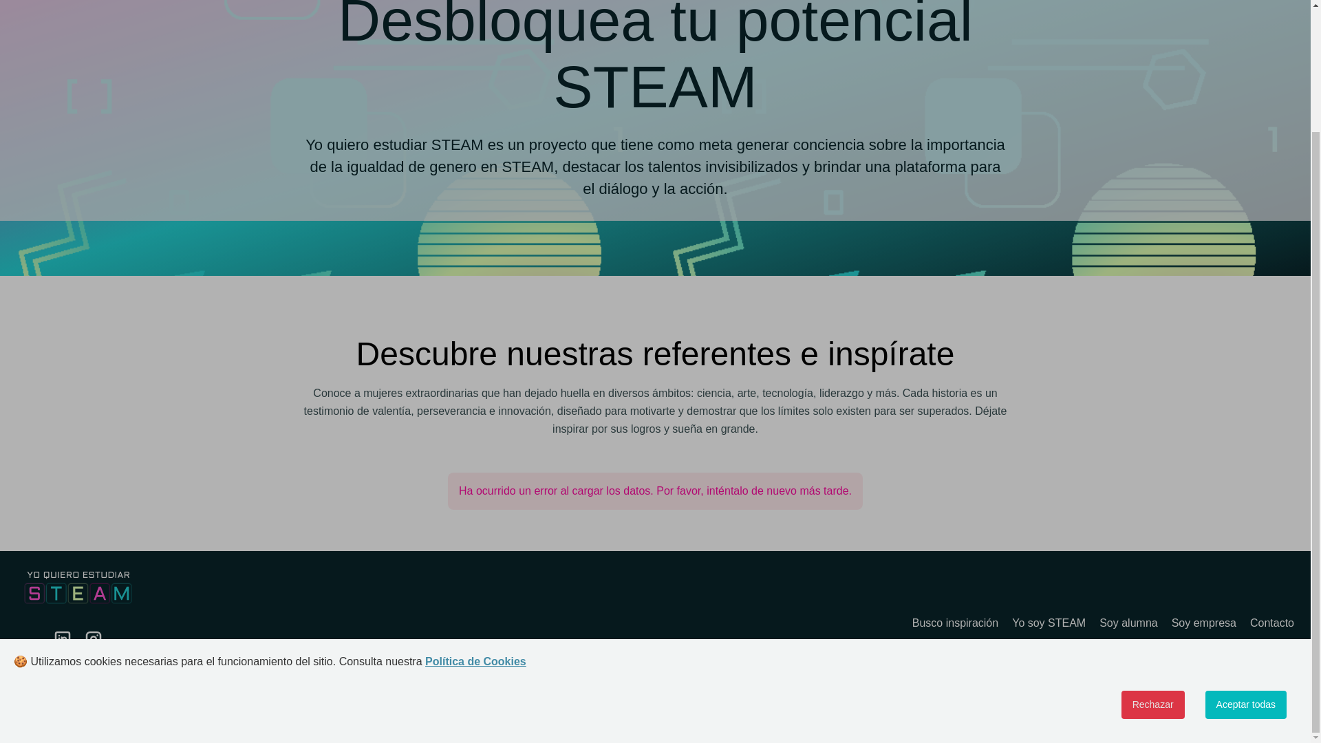 website screenshot of https://yosoysteam.pages.dev/
