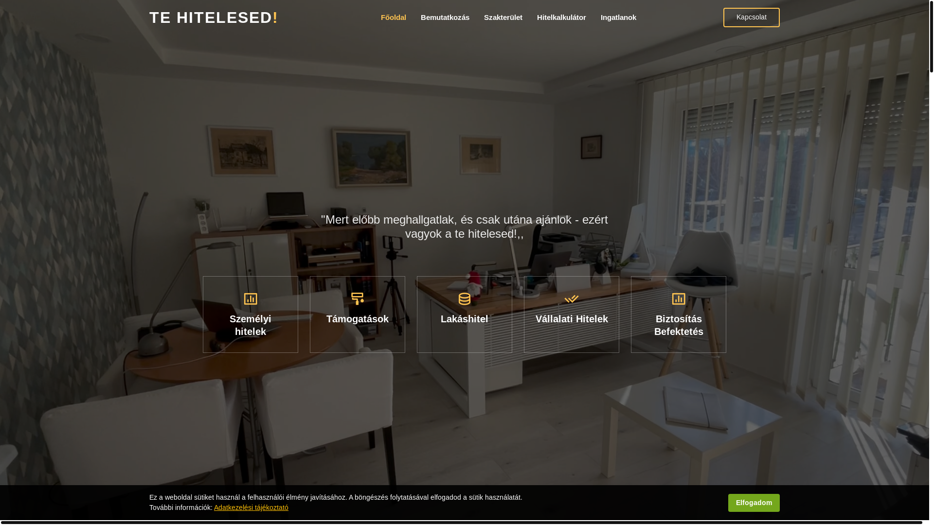 website screenshot of https://tehitelesed.hu/