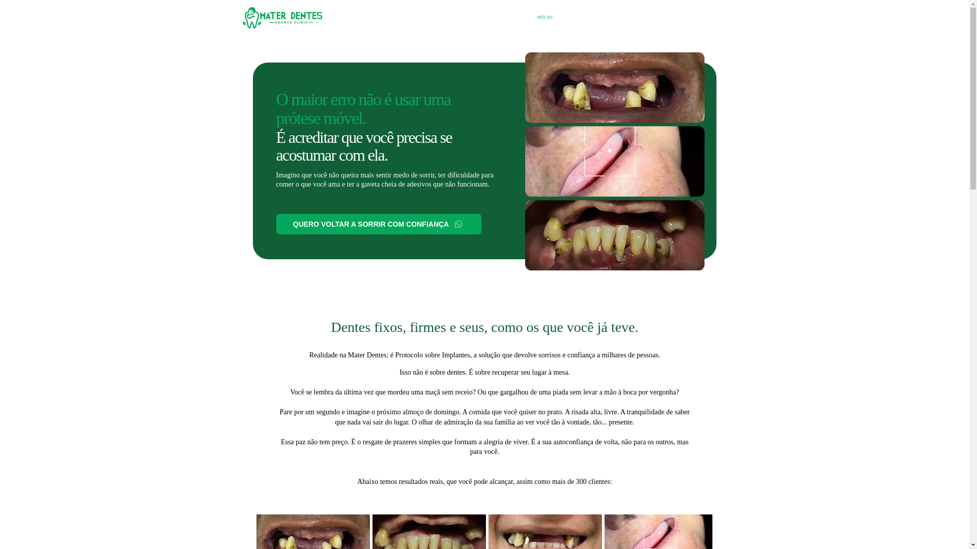 website screenshot of https://materdentescatalao.com/