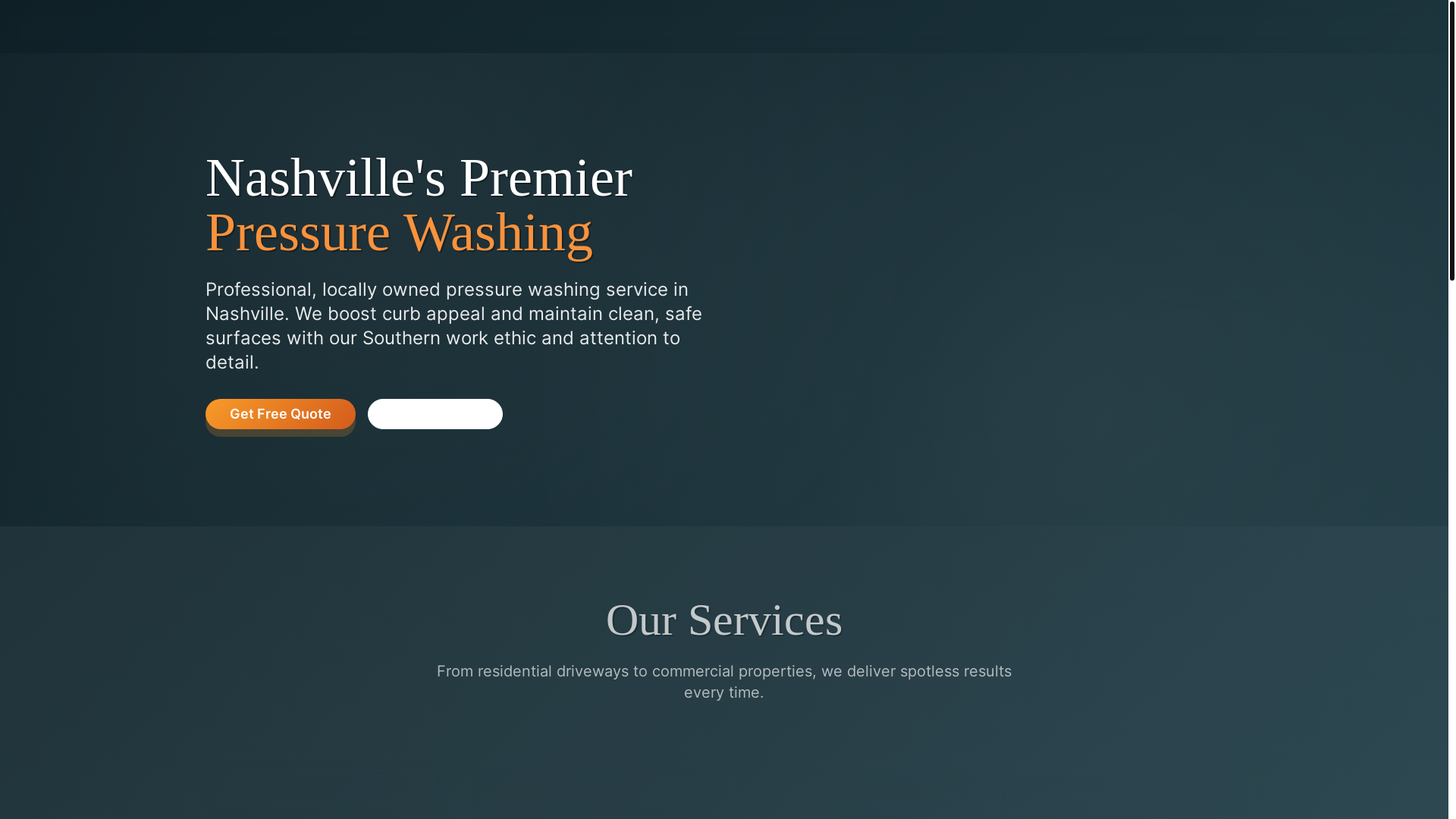 website screenshot of https://honkytonkpressurewashin.com/