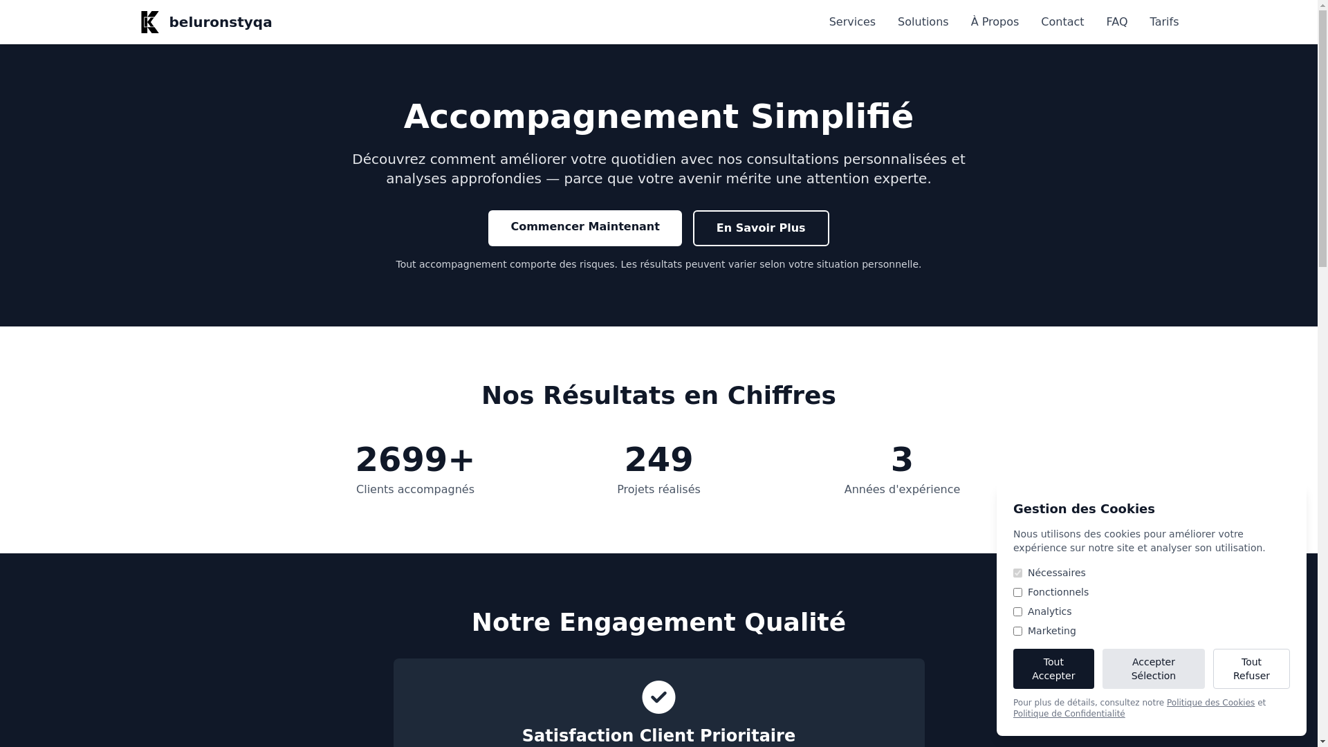 website screenshot of https://beluronstyqa.com