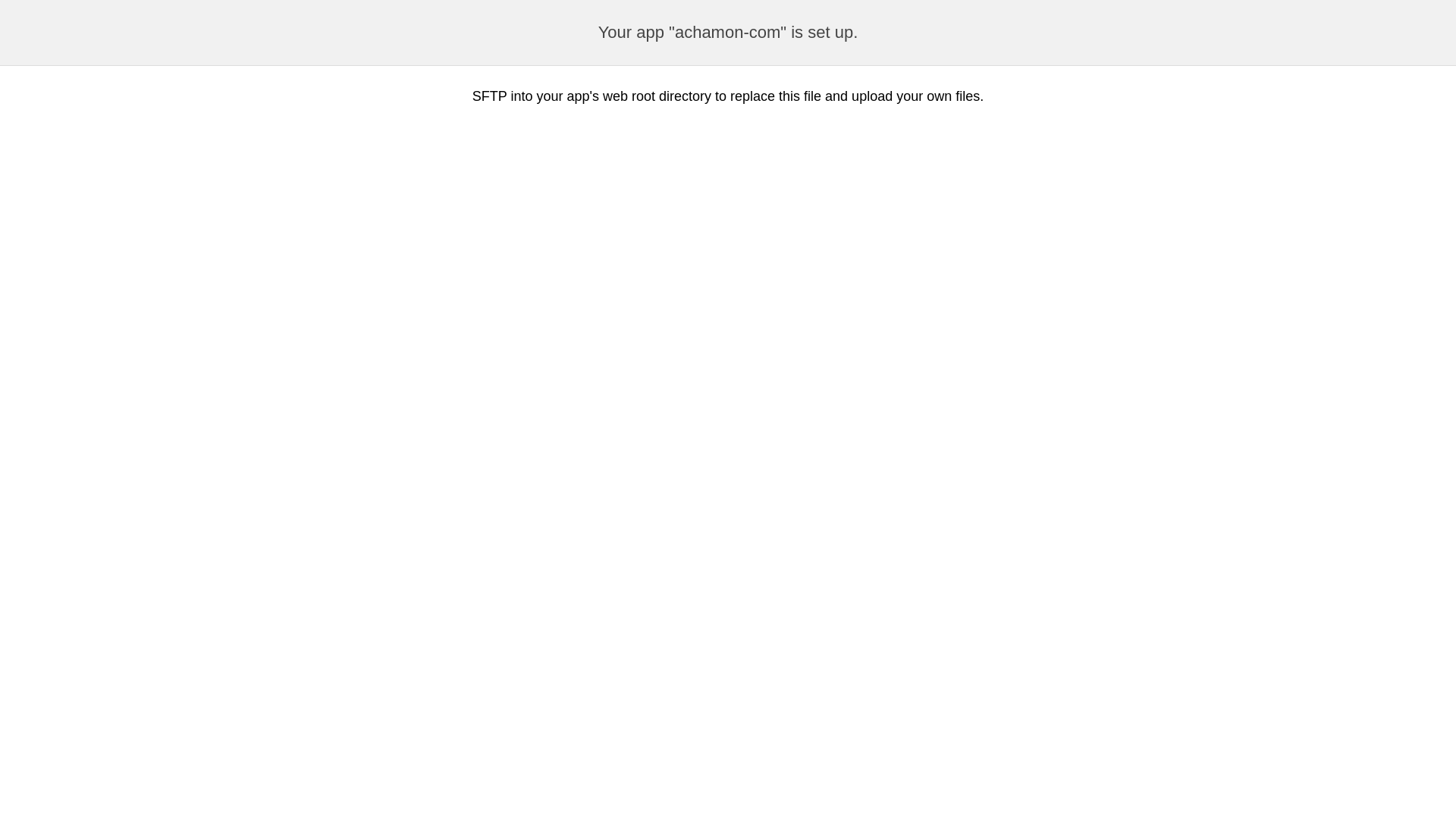 website screenshot of https://achamon.com/