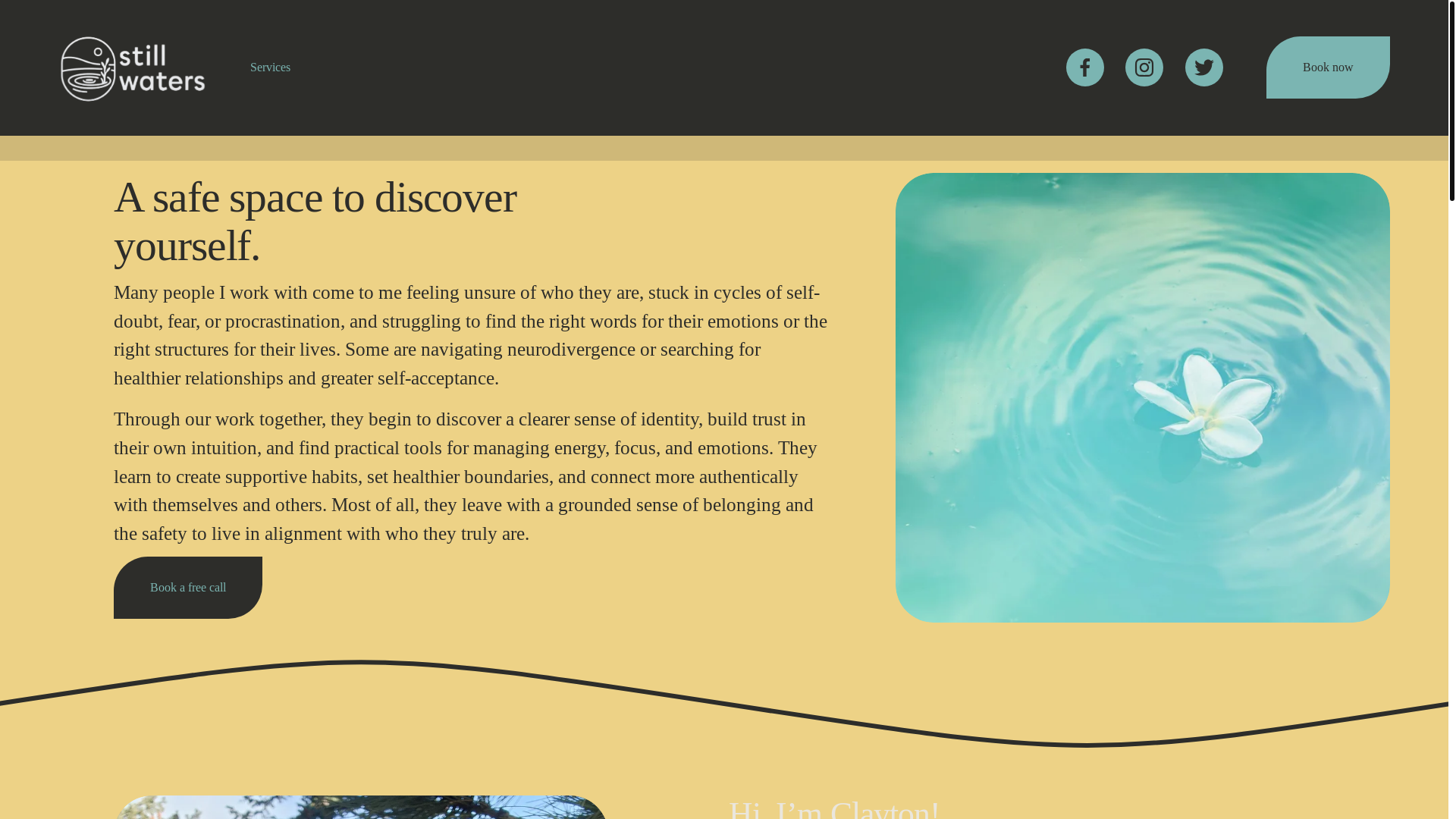 website screenshot of https://stillwaterswithclay.com/