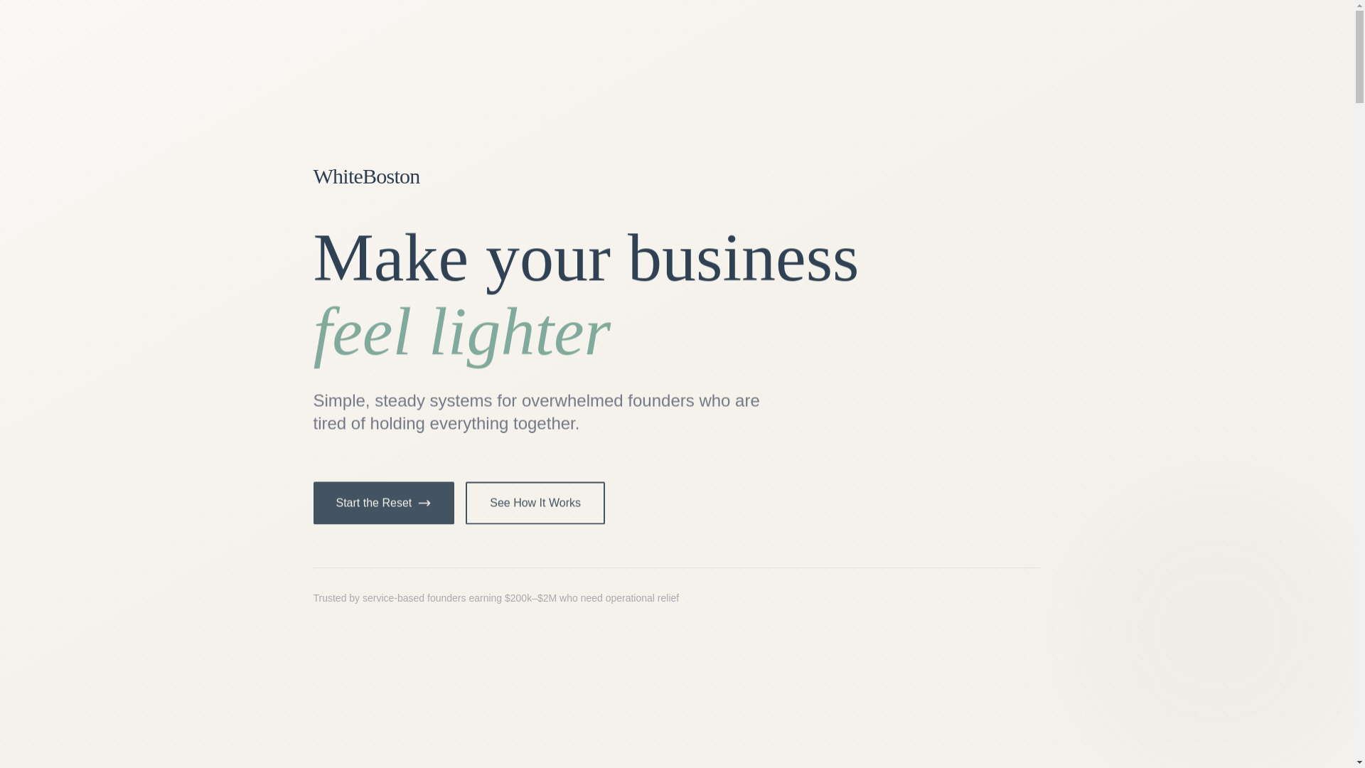 website screenshot of https://whiteboston-ops-website.pages.dev/