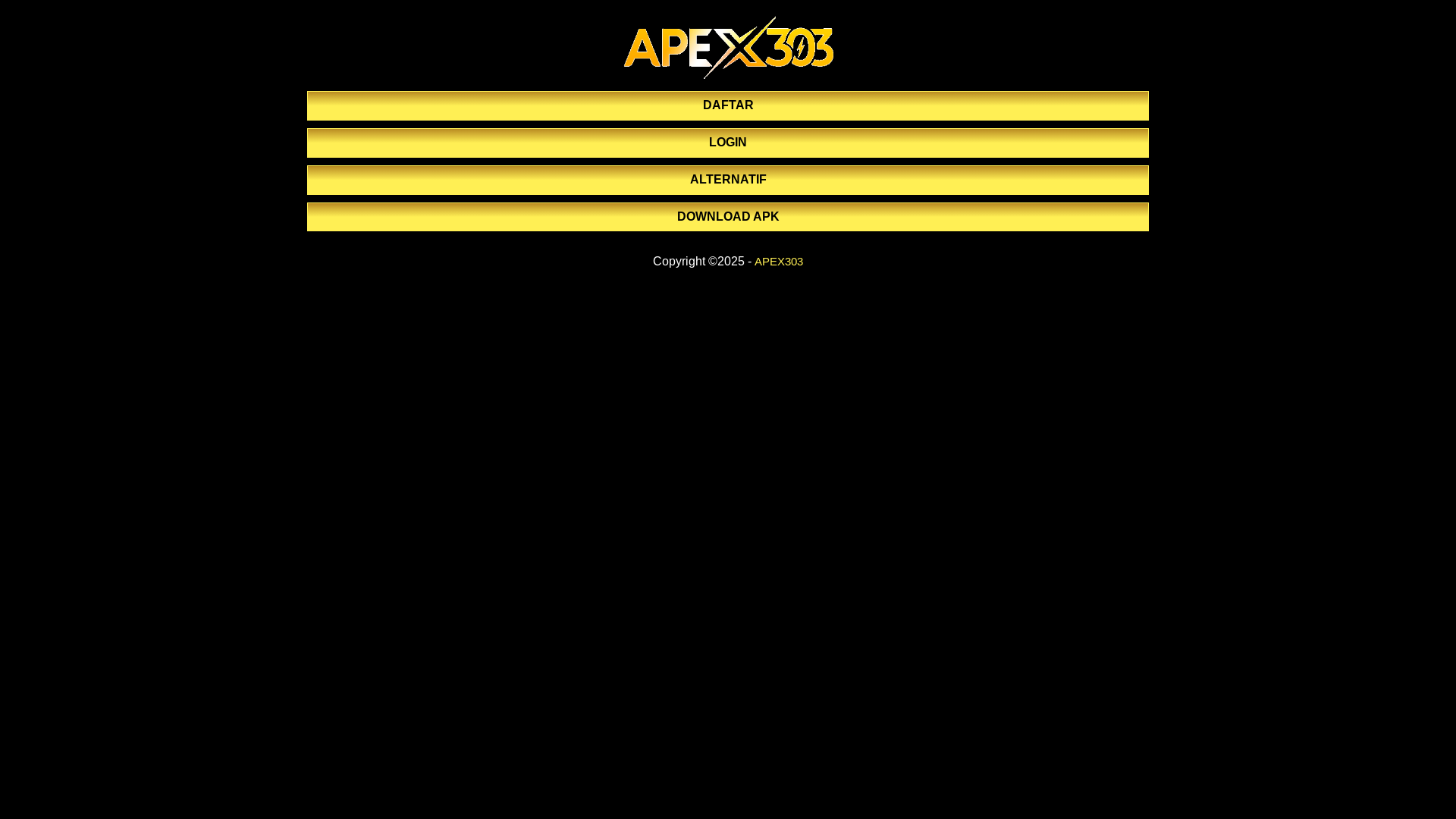 website screenshot of https://apex303-alternatif.online/