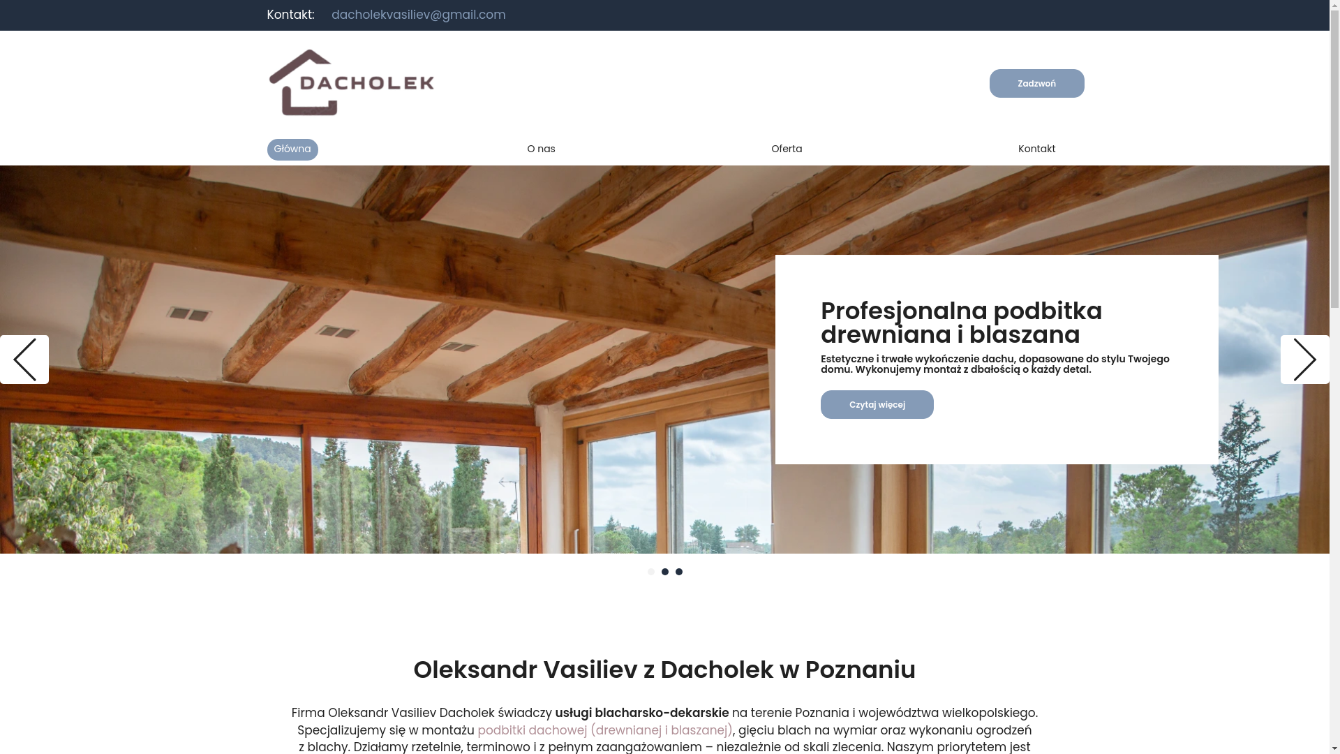 website screenshot of https://dacholekpoznan.pl/