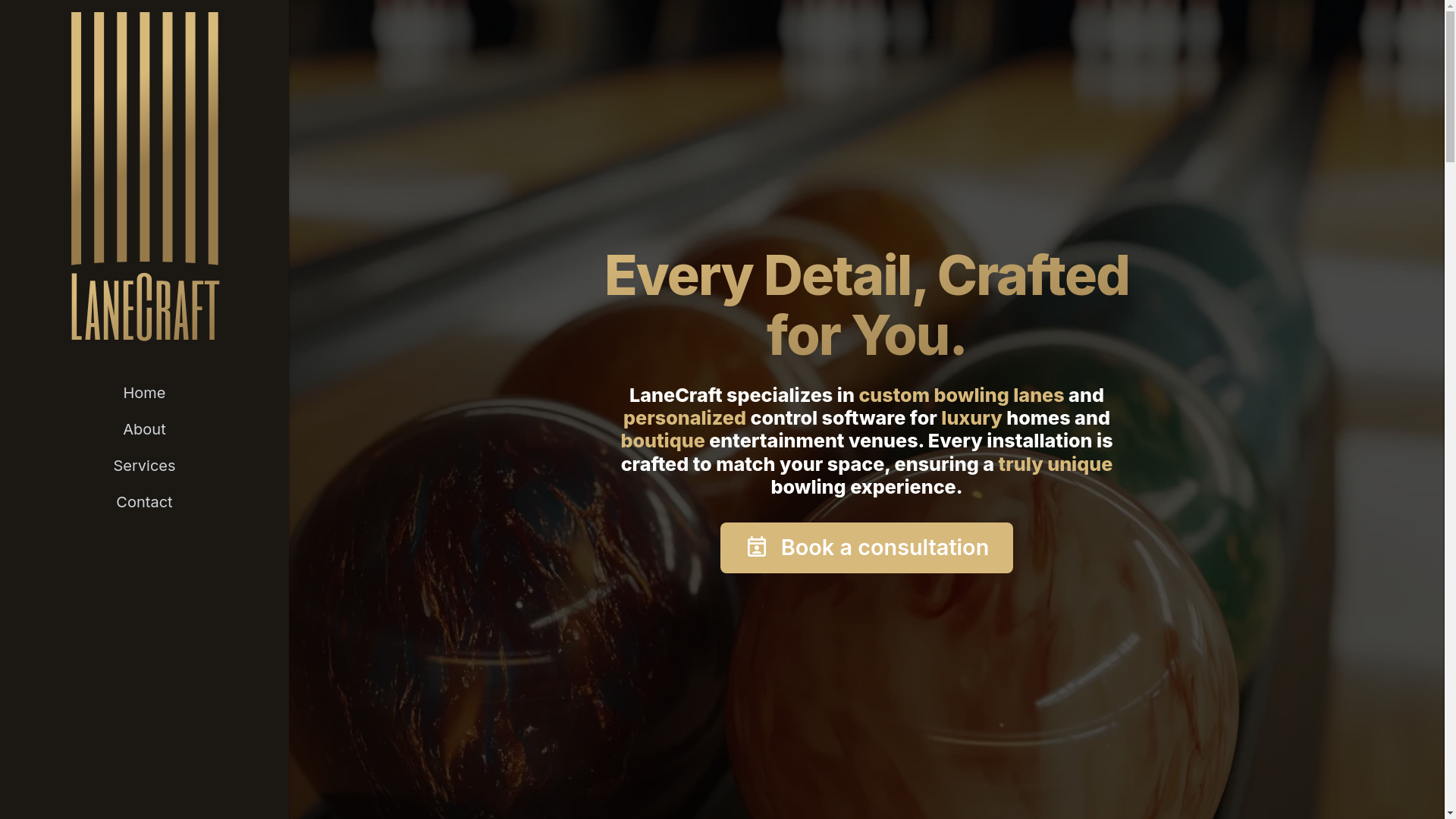 website screenshot of https://lanecraft.pages.dev/
