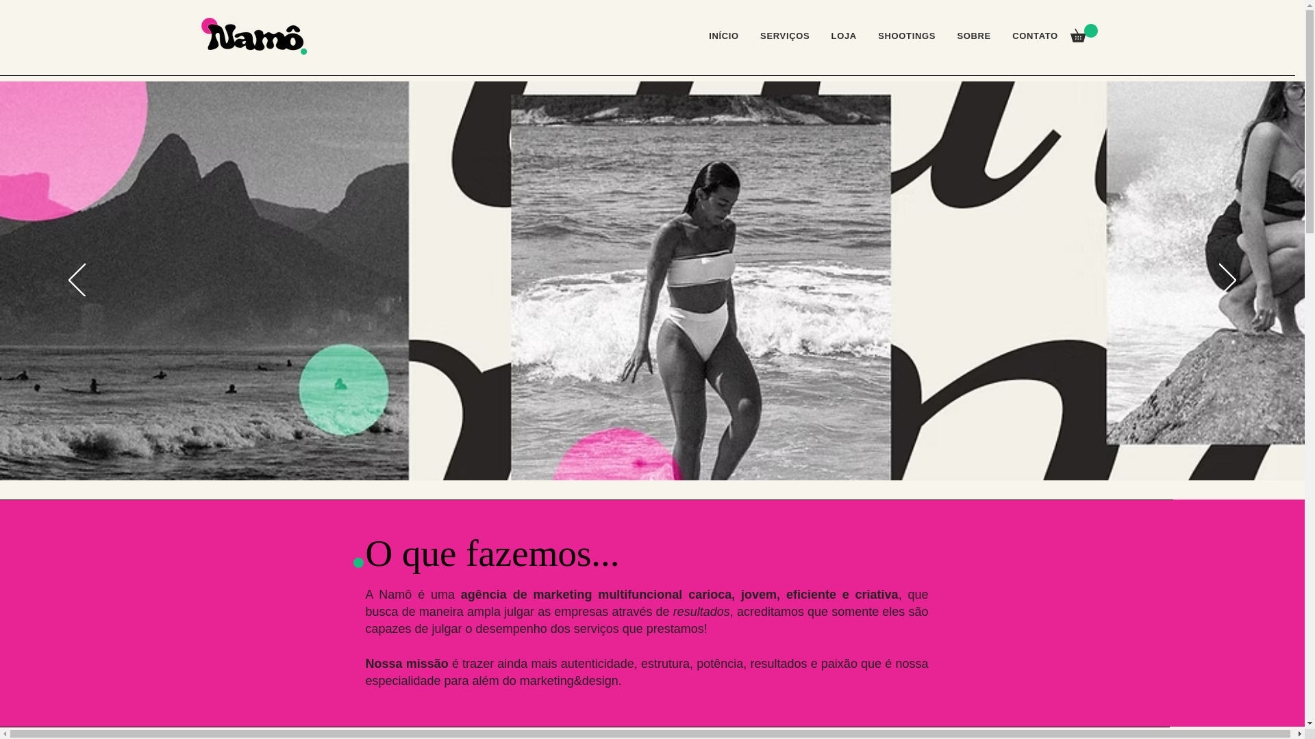 website screenshot of https://estudionamo.com/