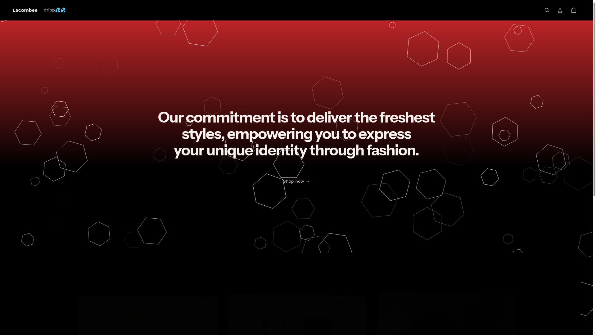 website screenshot of https://lacombee.shop