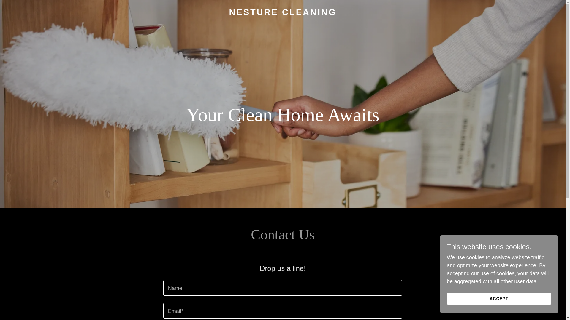 website screenshot of https://nesturecleaning.com/