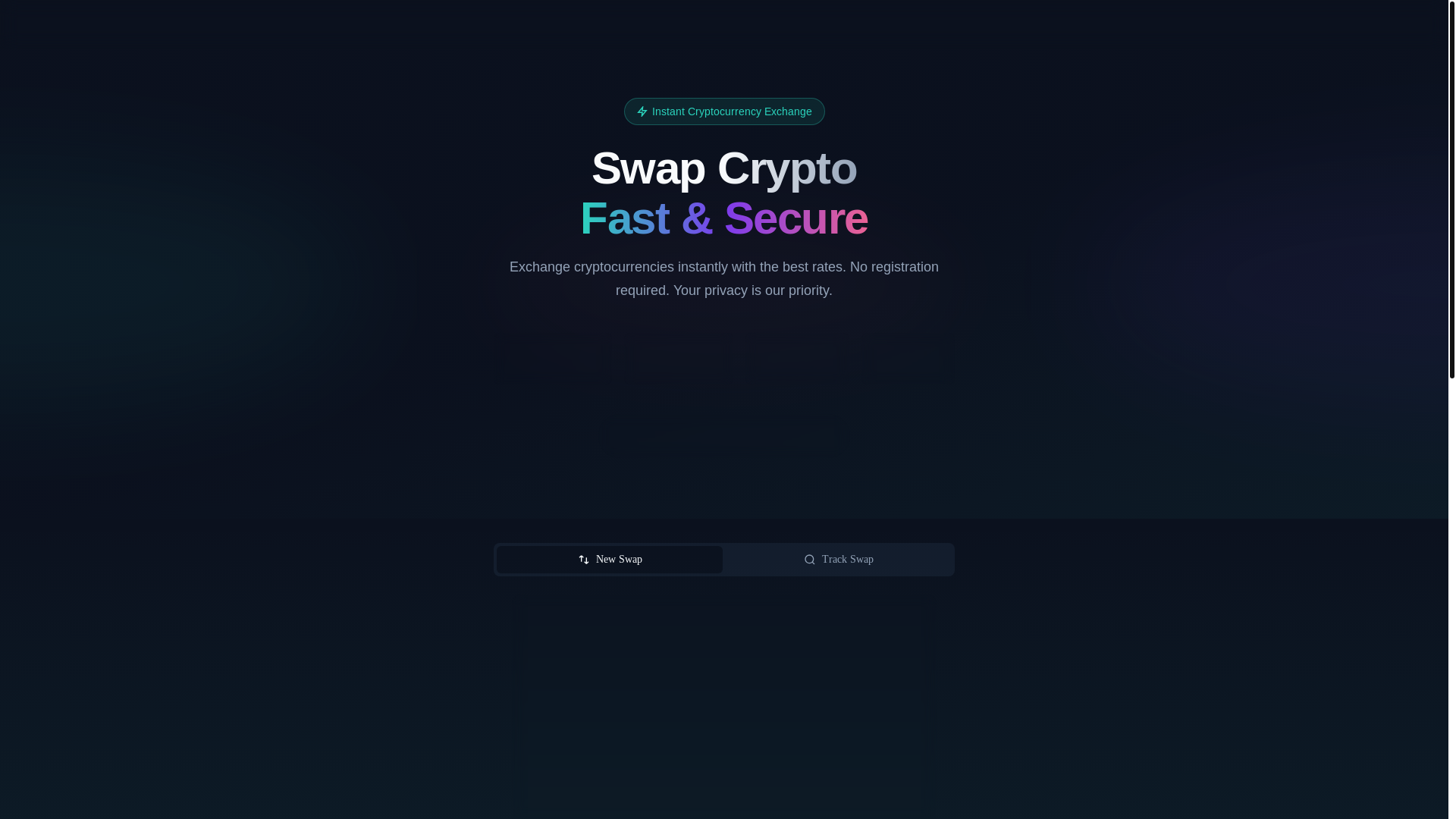 website screenshot of https://slmpleswap.app/