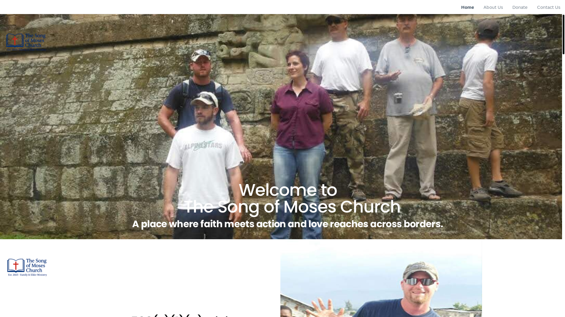 website screenshot of https://thesongofmoses.org/