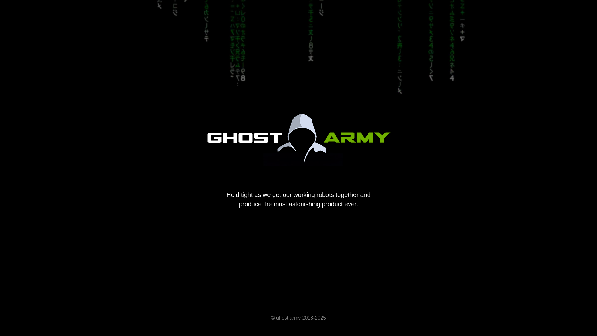website screenshot of https://ops.ghost.army/