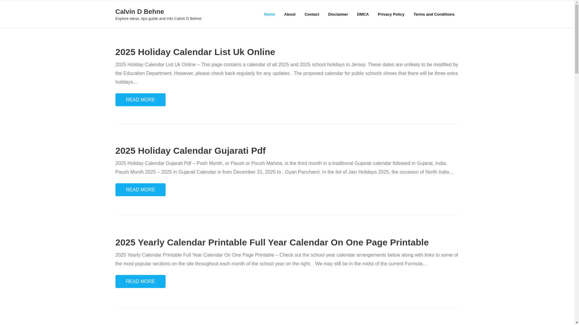 website screenshot of https://calvindbehnes.pages.dev/
