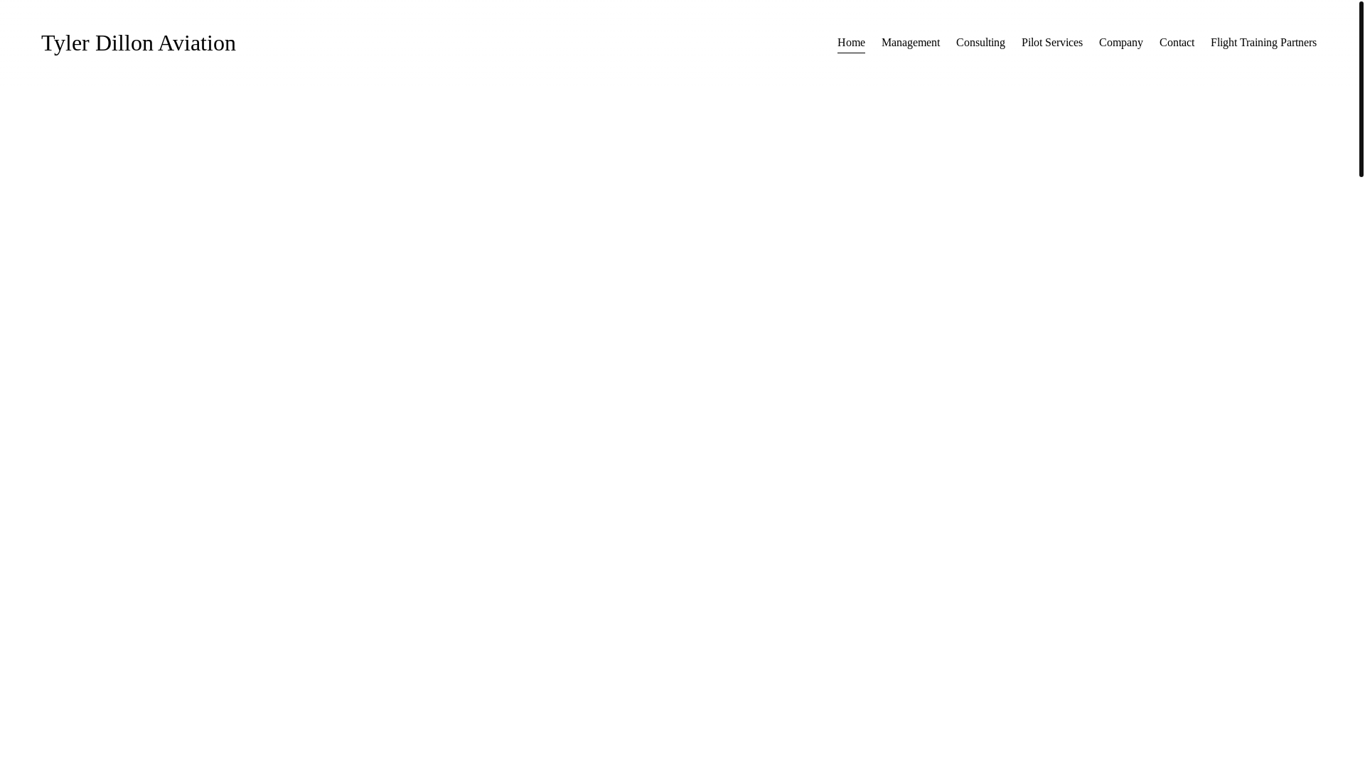 website screenshot of https://tylerdillonaviation.com/
