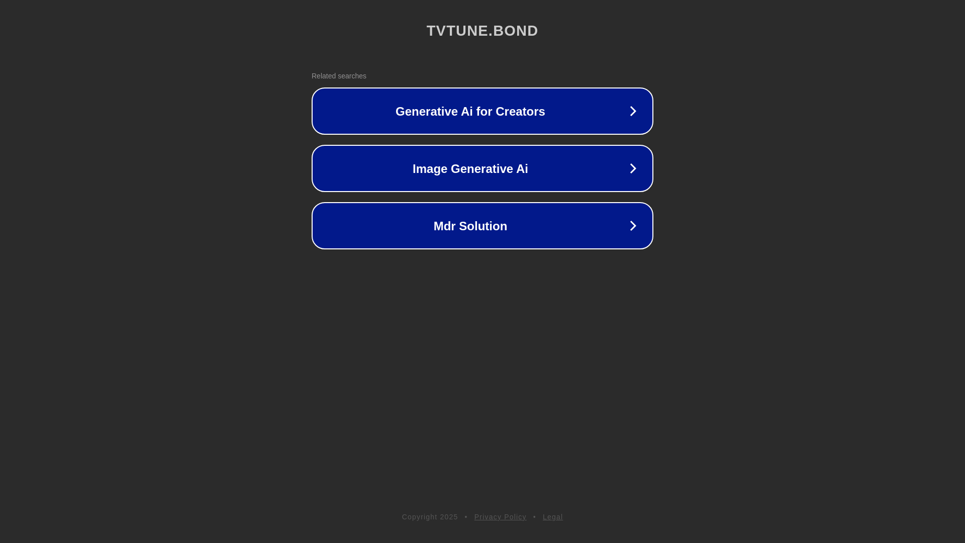 website screenshot of https://tvtune.bond/