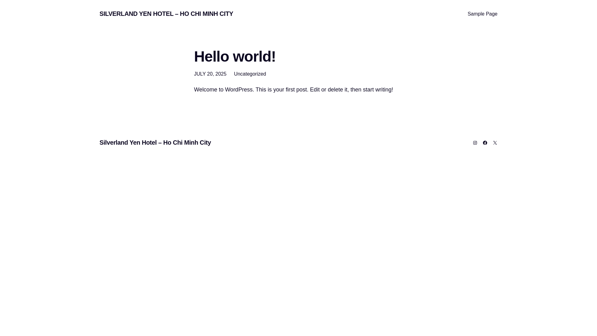 website screenshot of https://silverlandyenhotel.com/