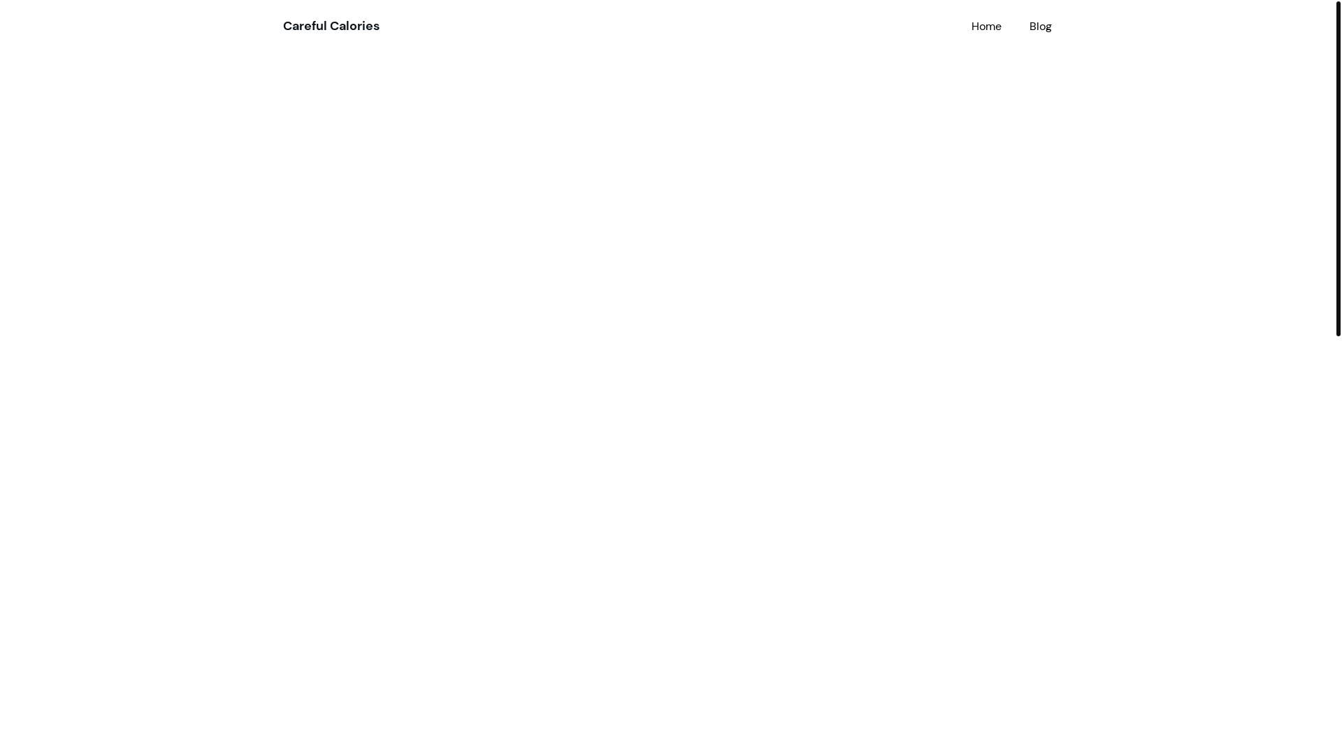 website screenshot of https://carefulcalories.space/