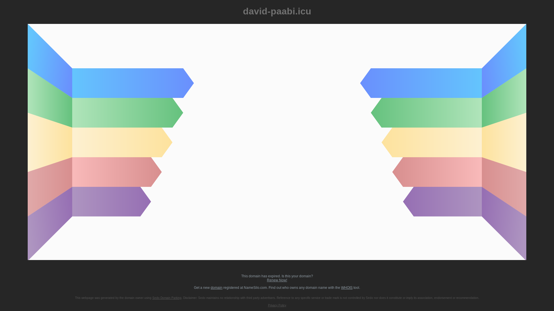 website screenshot of https://david-paabi.icu/