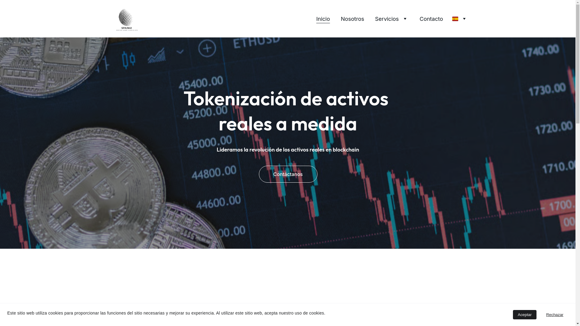 website screenshot of https://spain41tokens.tech/