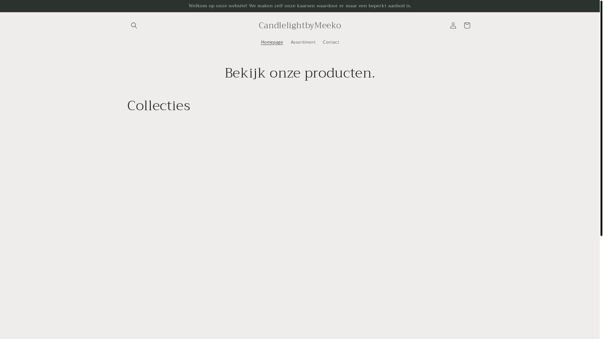 website screenshot of https://candlelightbymeeko.be/