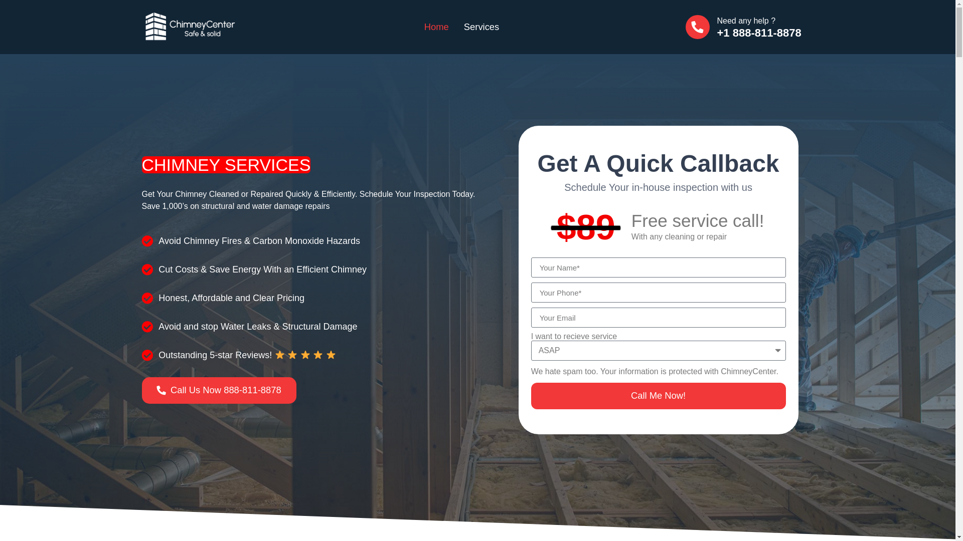 website screenshot of https://wedochimneys.us/