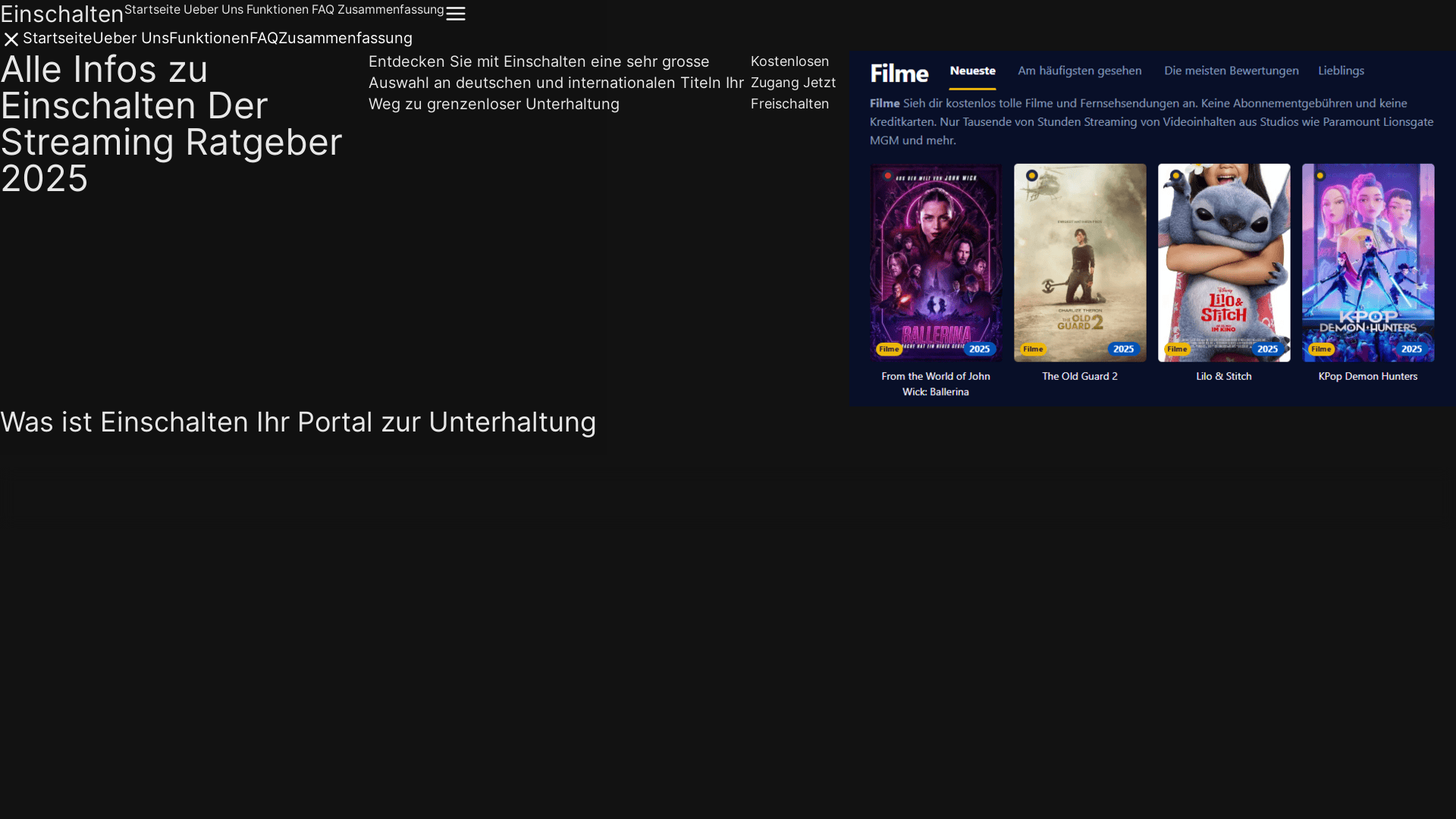 website screenshot of https://einschalten-d9jd.pages.dev/