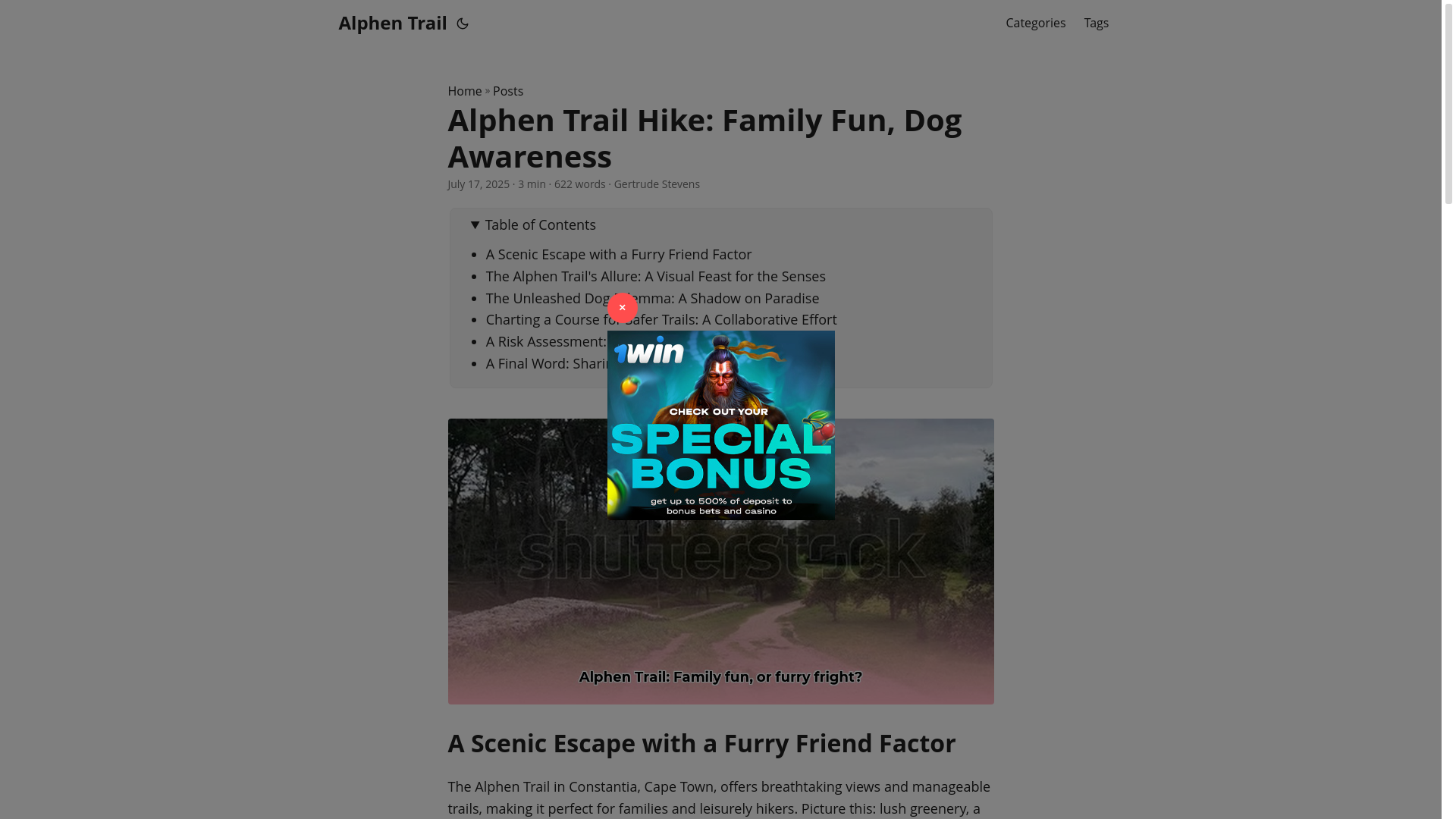 website screenshot of https://alphen-trail.pages.dev/