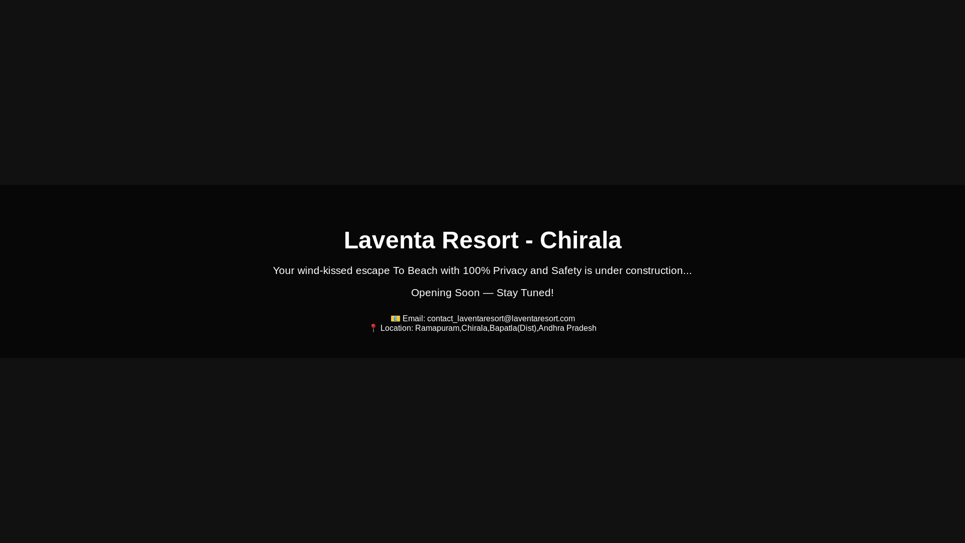 website screenshot of https://laventaresort.com/