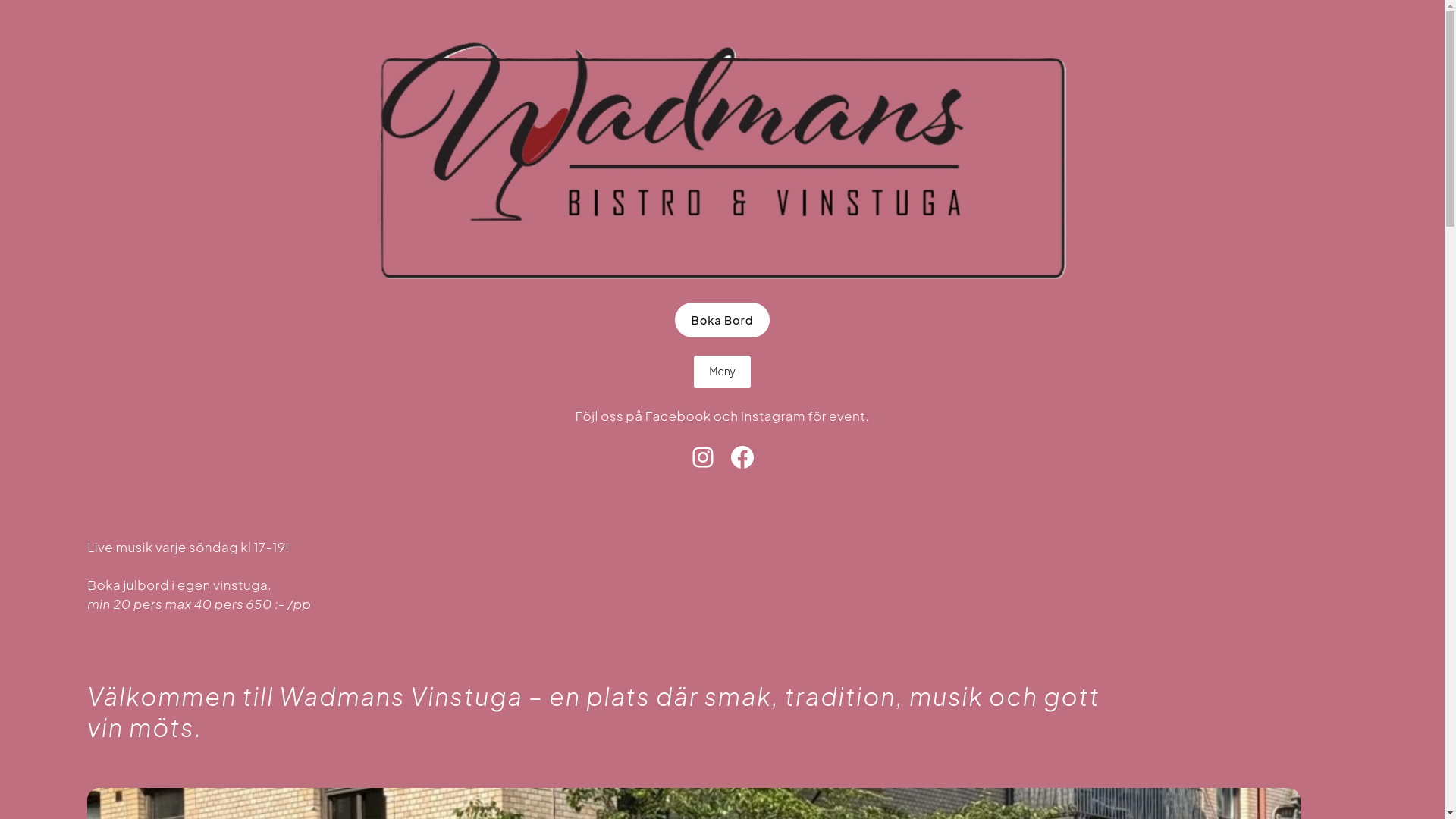 website screenshot of https://wadmans-vinstuga.se/