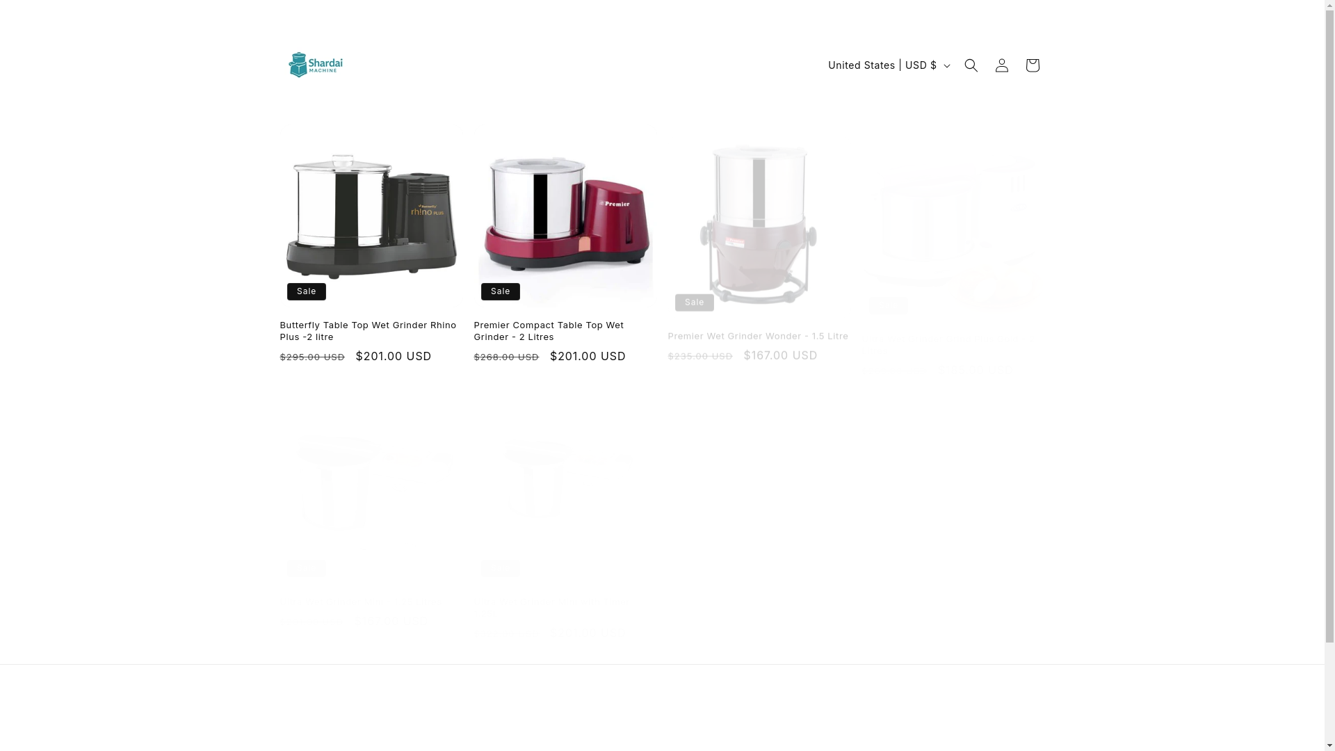 website screenshot of https://shardaimachine.com.au/