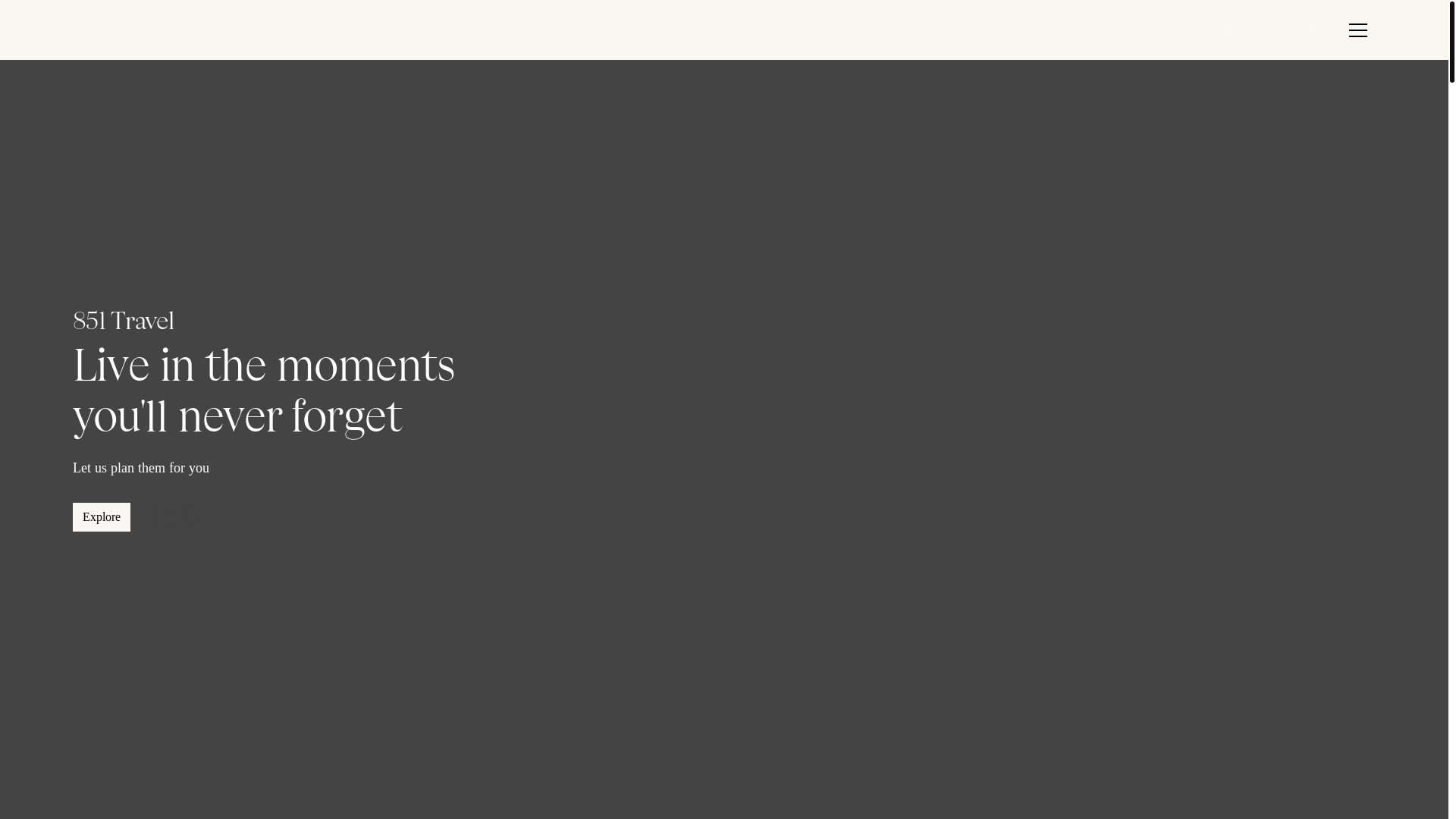 website screenshot of https://851travel.com/
