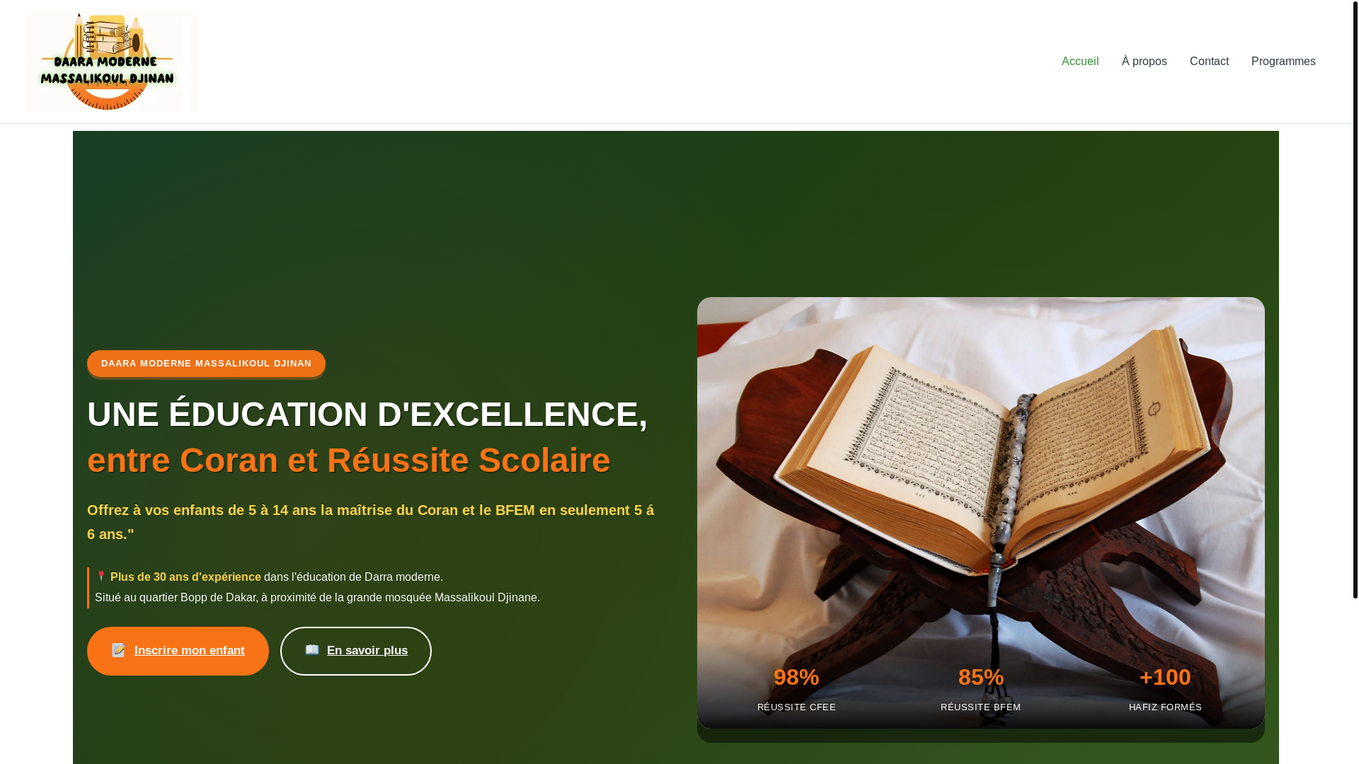 website screenshot of https://daaramassalik.com/