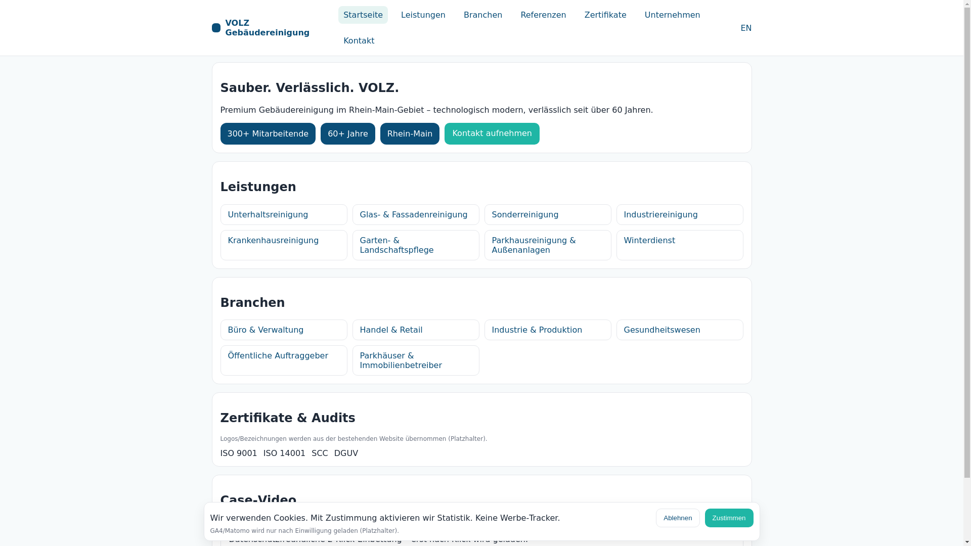 website screenshot of https://volz-site.pages.dev/