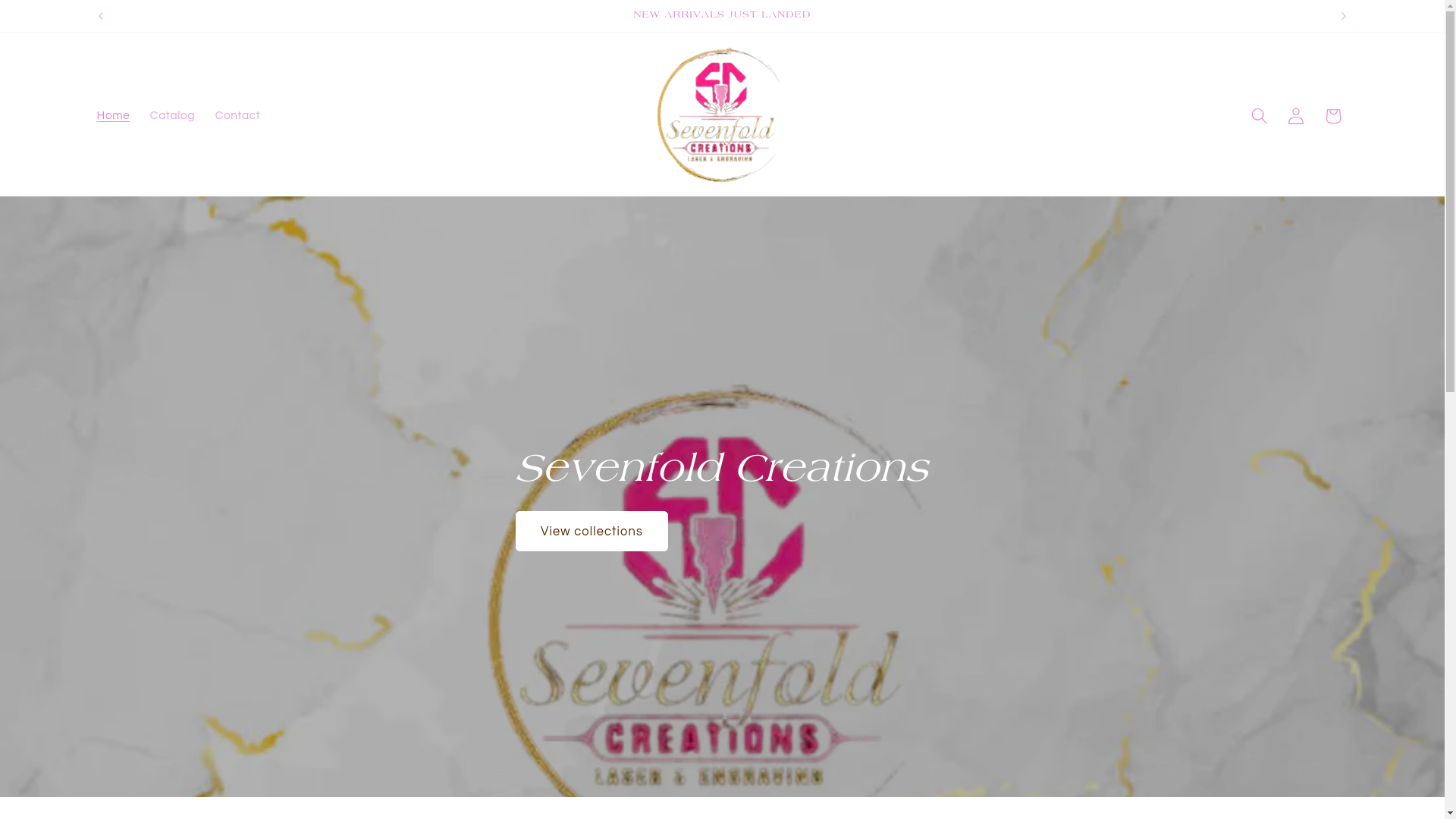 website screenshot of https://sevenfoldcreations.us/
