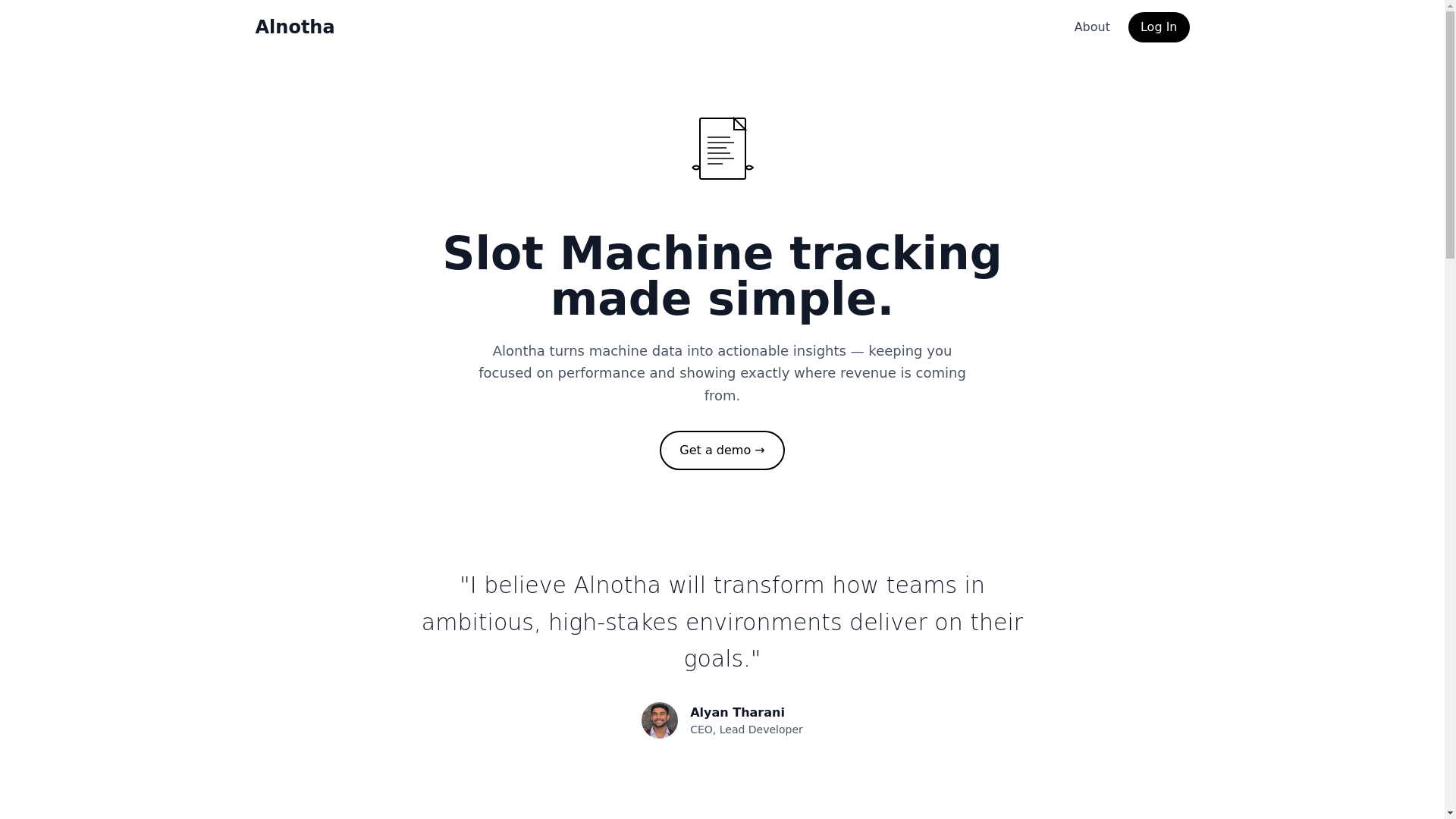 website screenshot of https://alnotha.com/