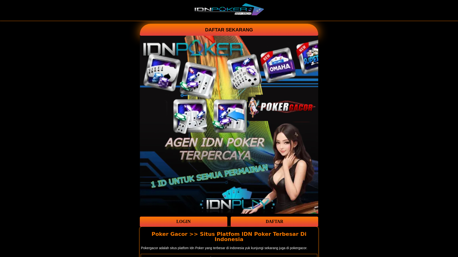 website screenshot of https://idnpoker-splyce.pages.dev/