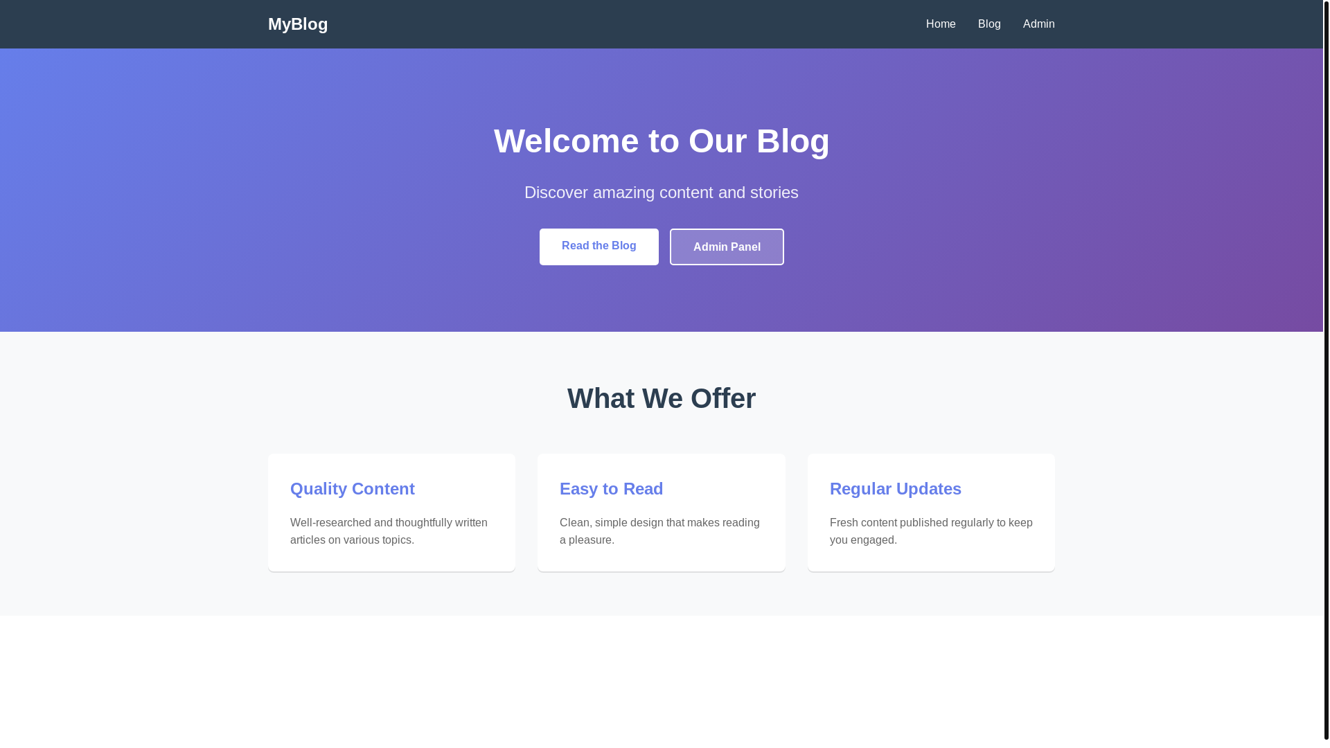 website screenshot of https://test-landing-blog.pages.dev/