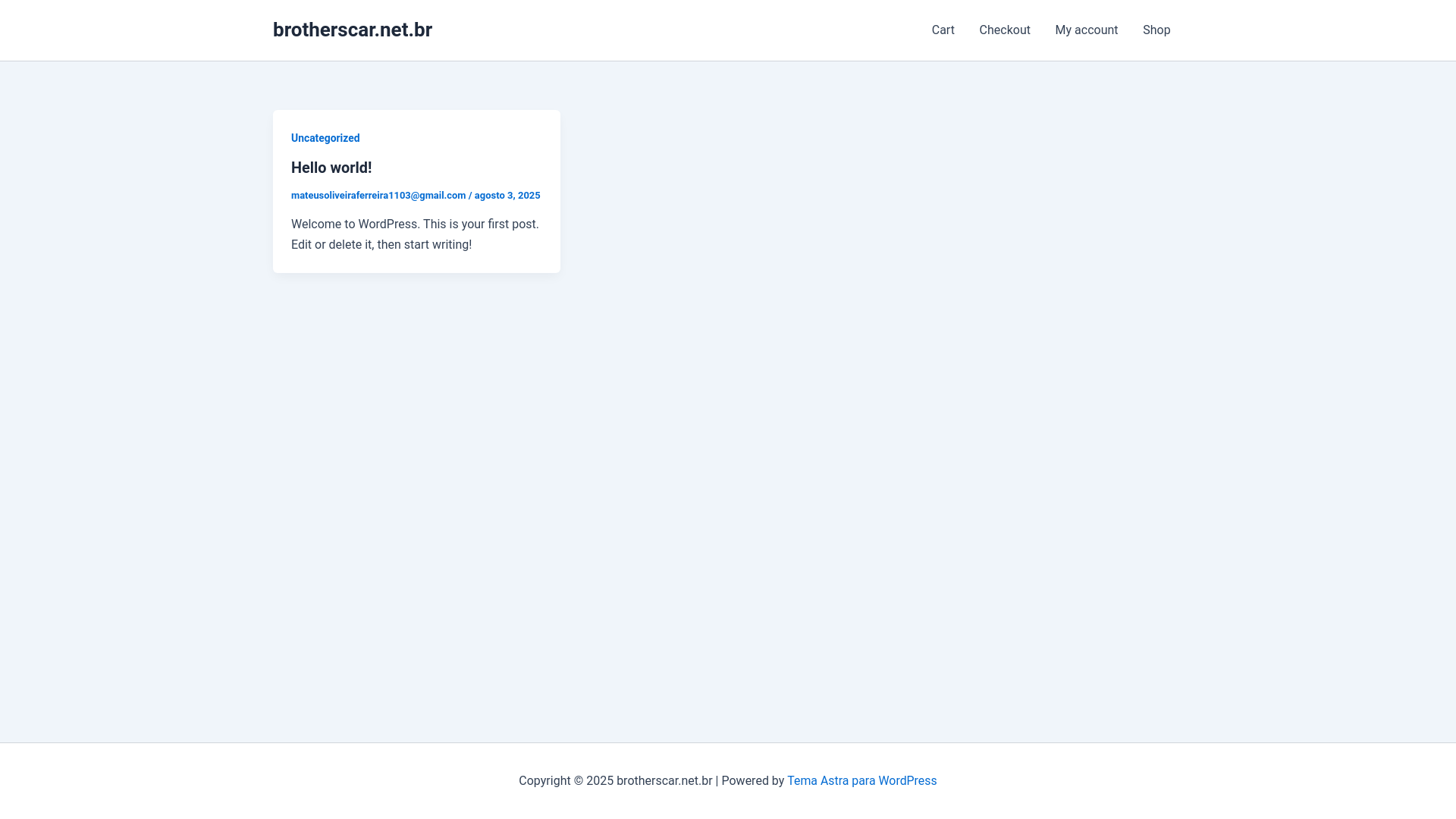 website screenshot of https://brotherscar.net.br/