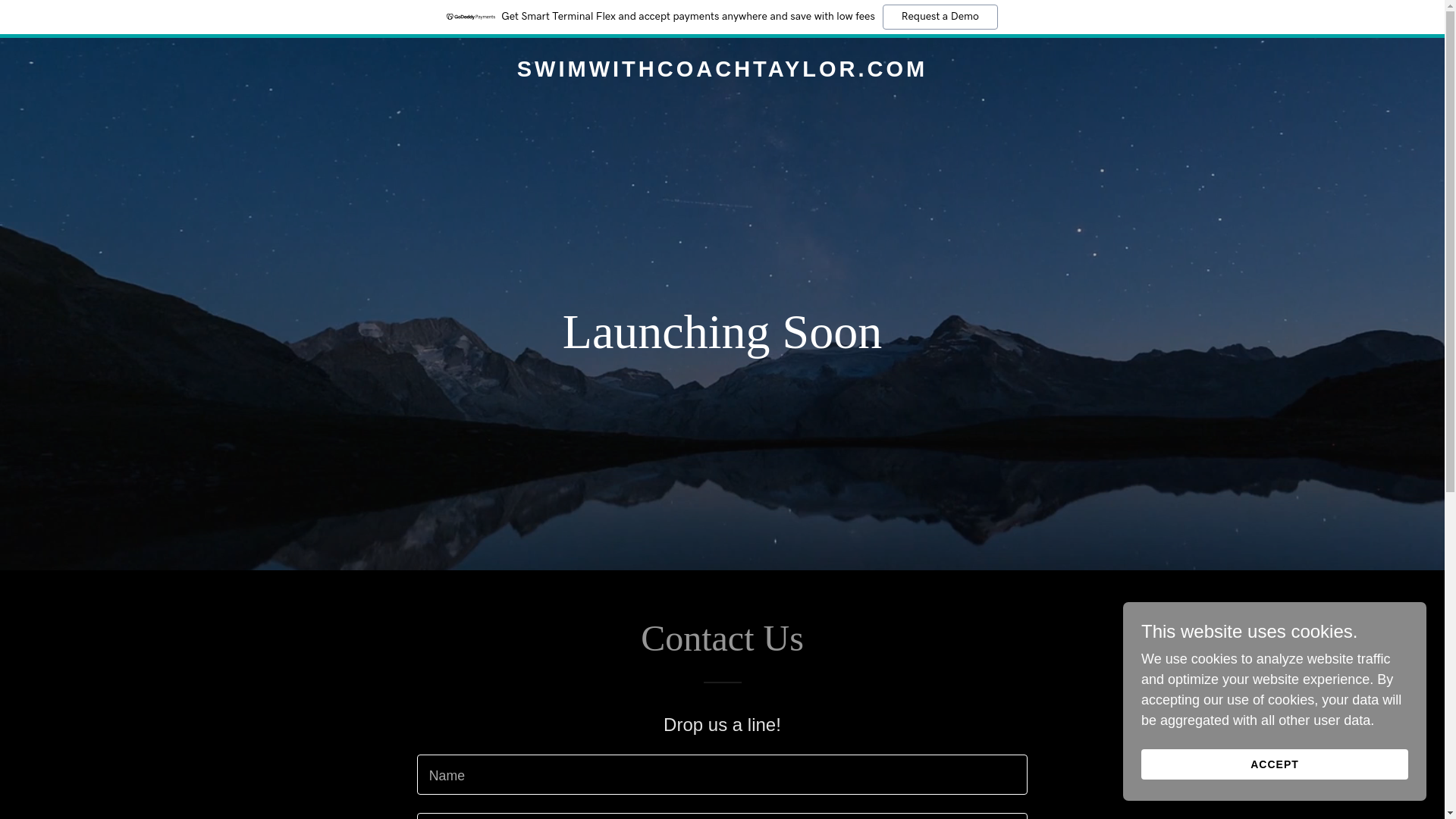 website screenshot of https://swimwithcoachtaylor.com/