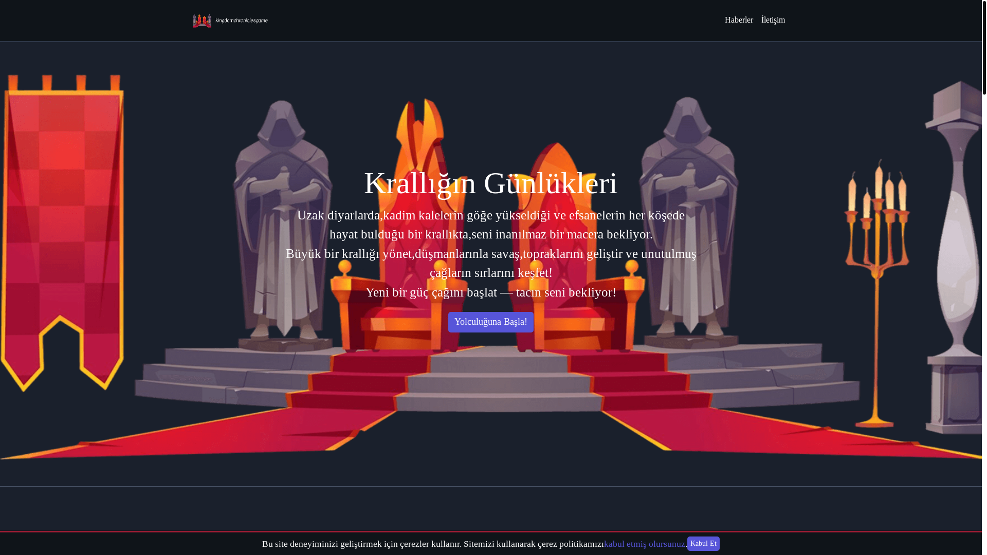 website screenshot of https://kingdomchroniclesgame.com/