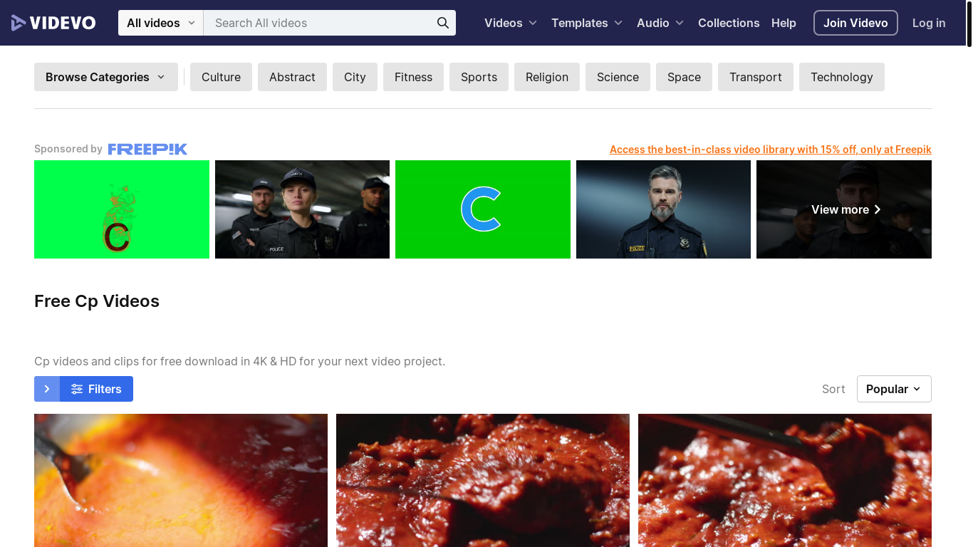 website screenshot of https://www.videvo.net/stock-video-footage/cp/