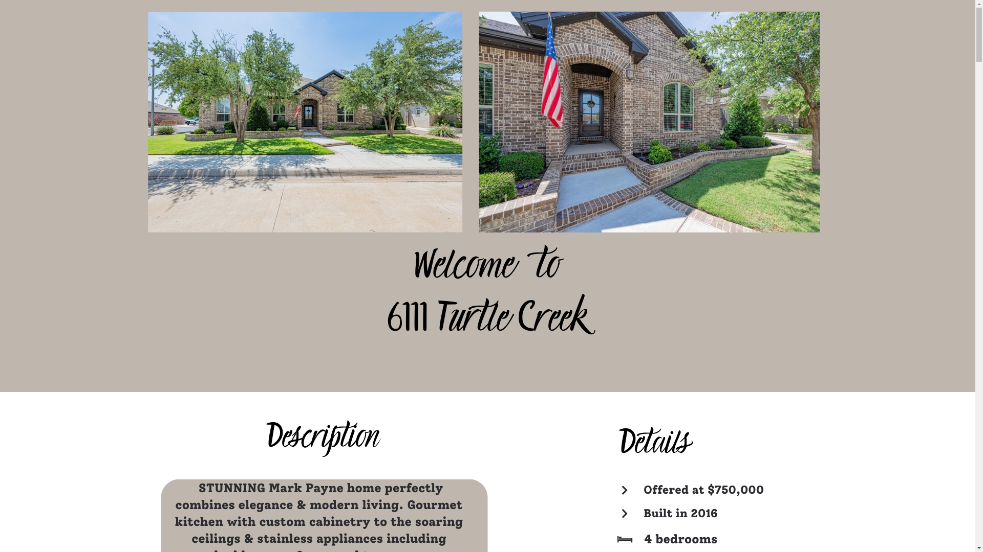 website screenshot of https://6111turtlecreek.com/
