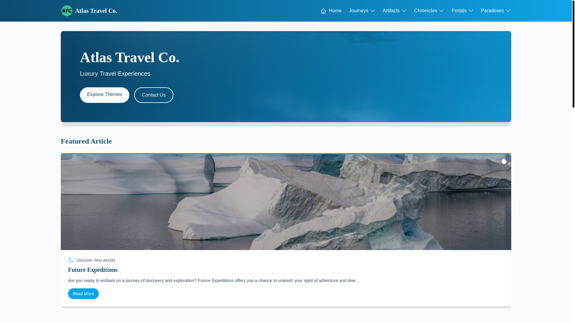 website screenshot of https://professionaltravelatlas.xyz/
