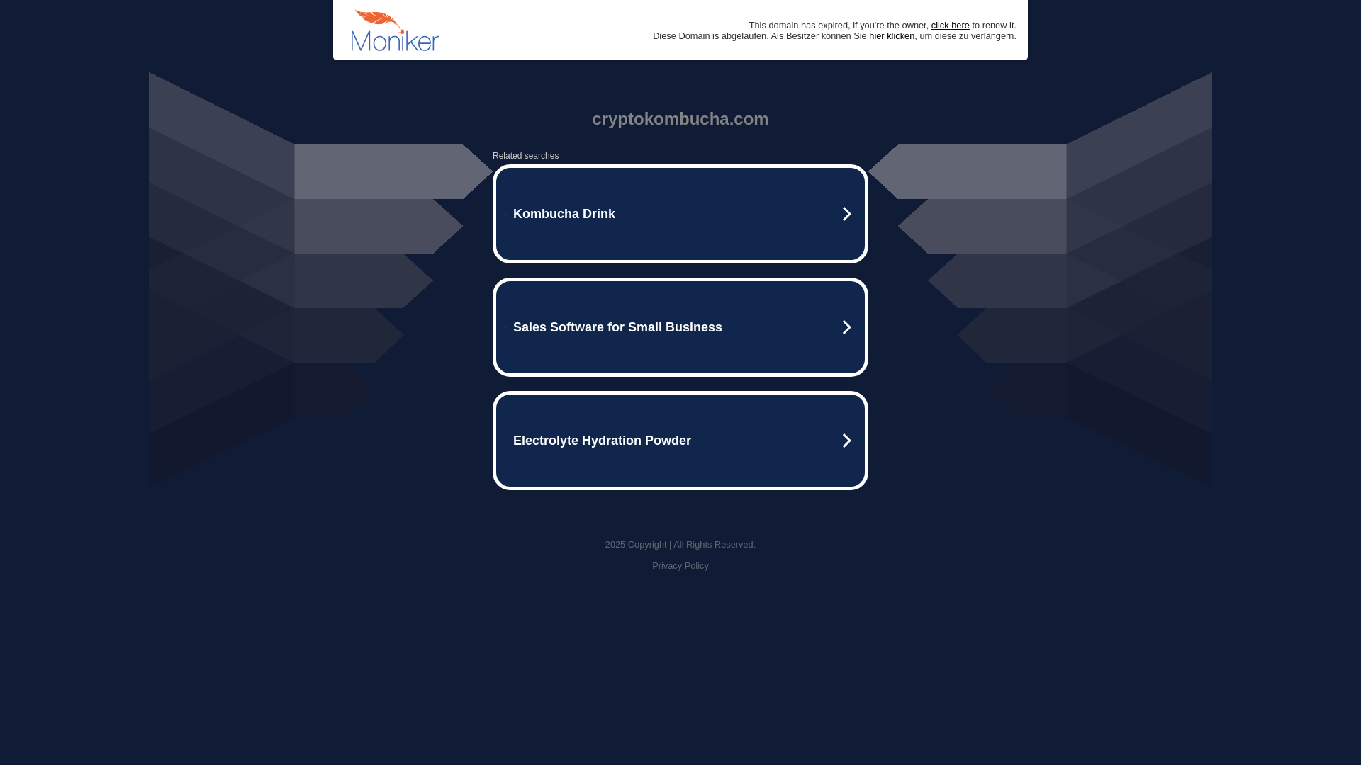 website screenshot of https://cryptokombucha.com/