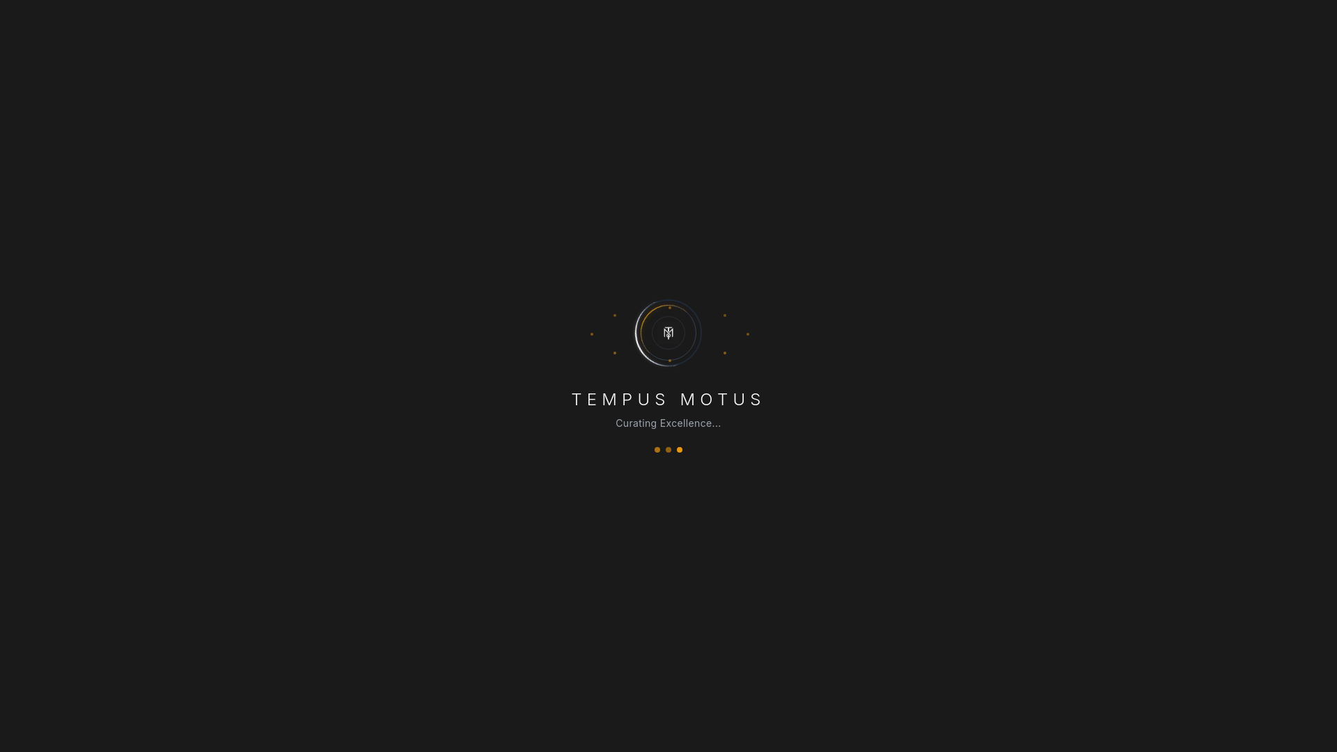 website screenshot of https://tempusmotus.co.uk/