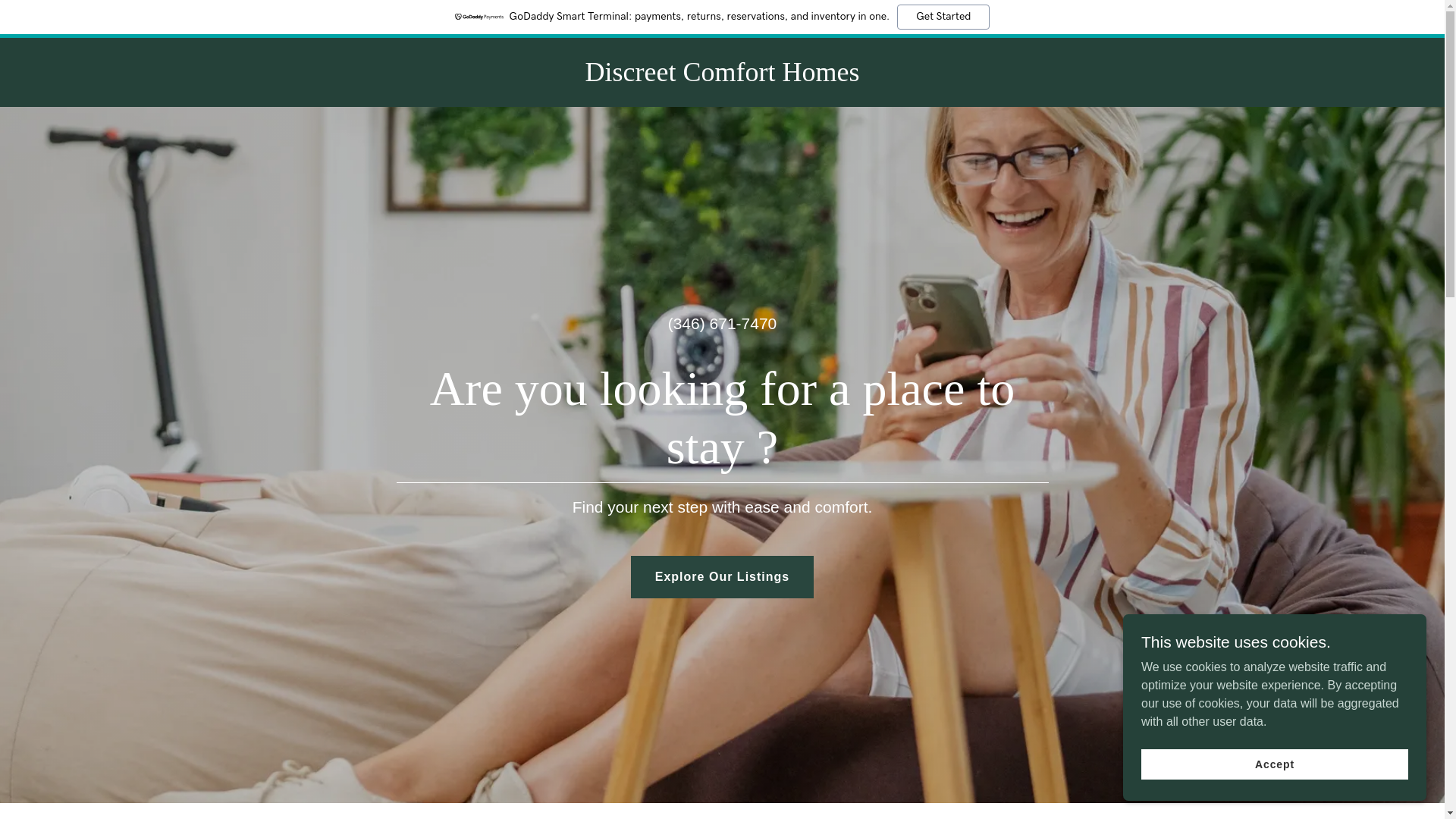 website screenshot of https://neatdiscreetcomfort.com/