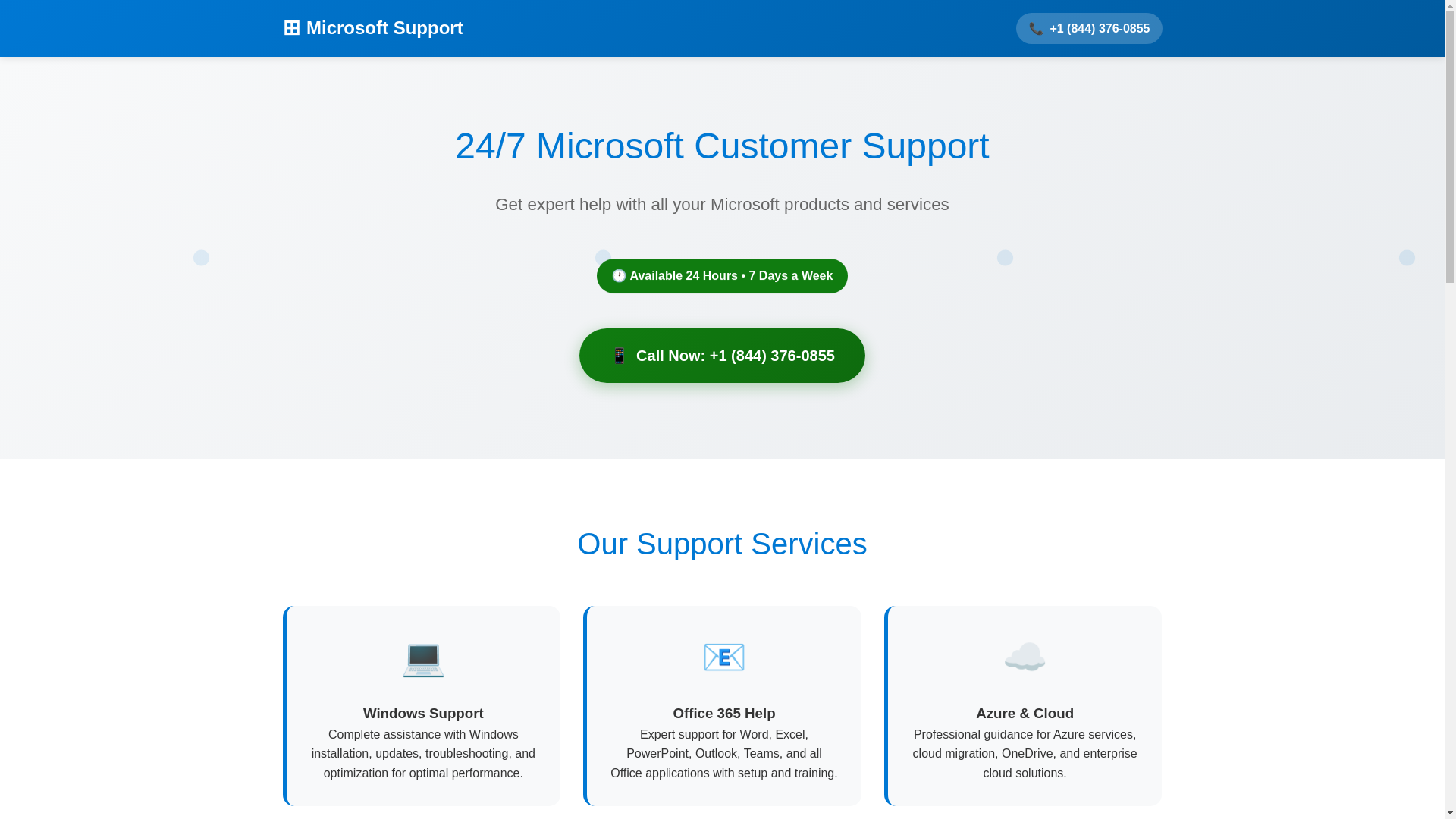 website screenshot of https://micro-soft-help-service.pages.dev/